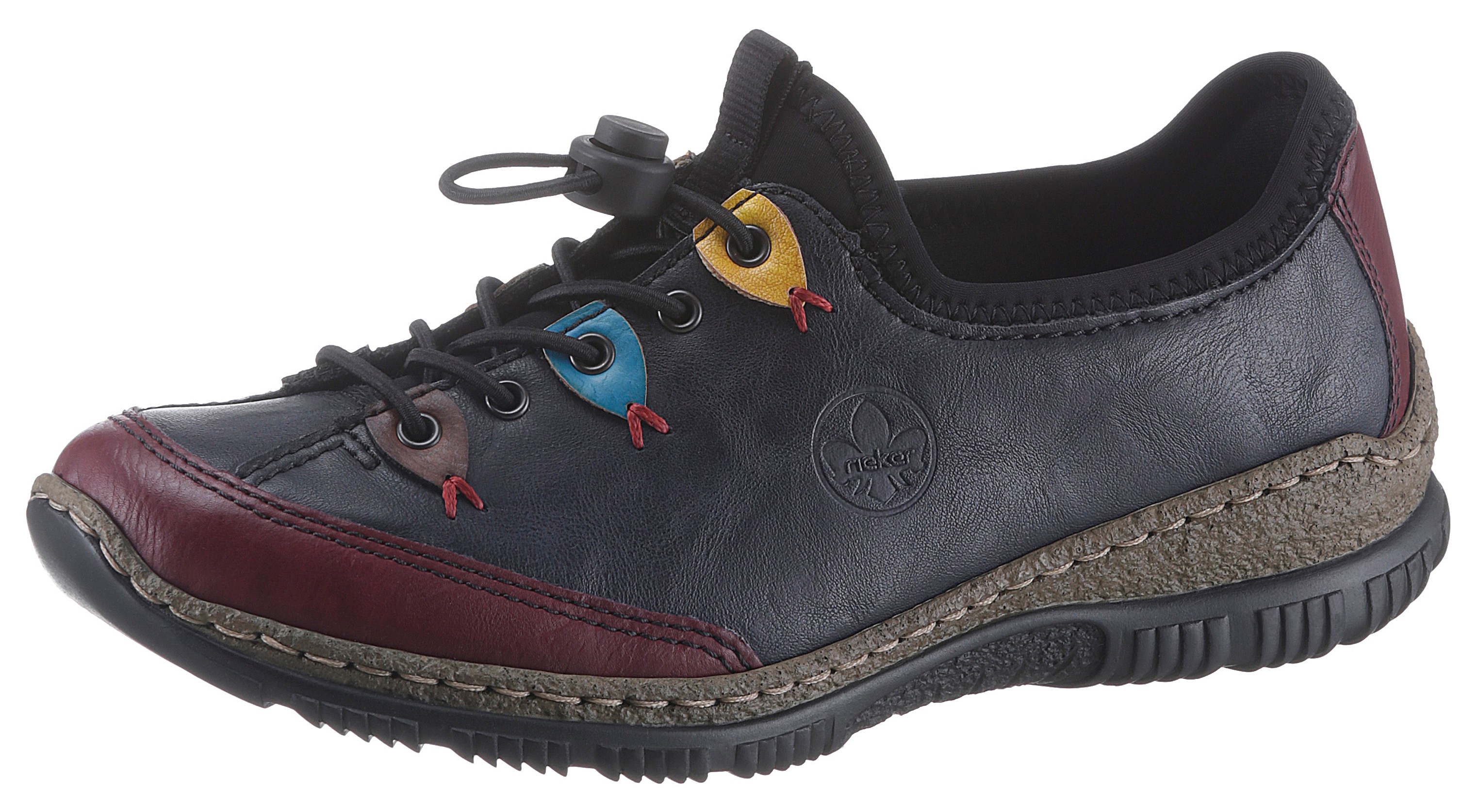 Rieker Slip-On Sneaker Slipper, Schlupfschuh mit sportlichem Schnellverschluß