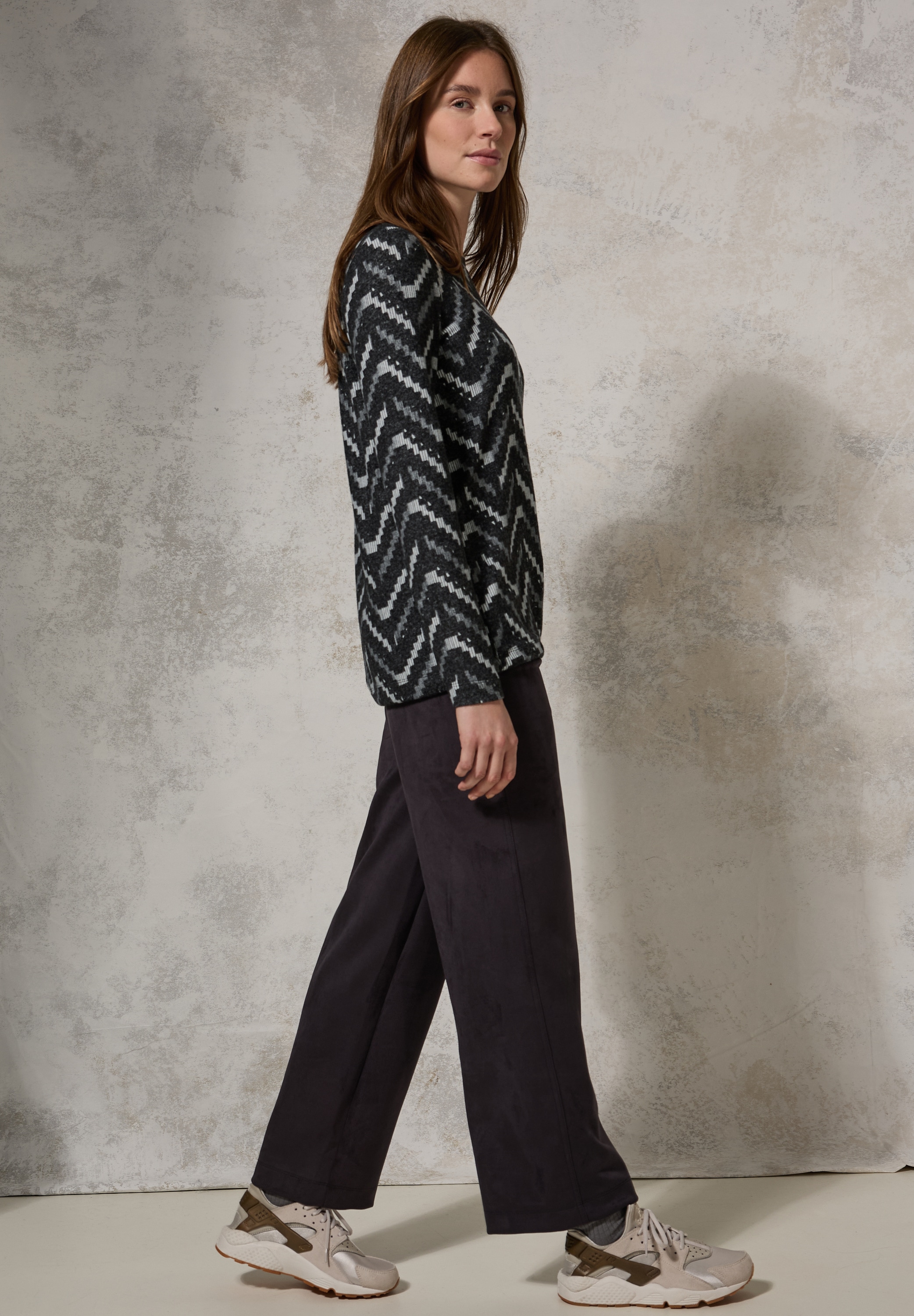 Cecil Langarmshirt, mit Tunnelzug am Saum