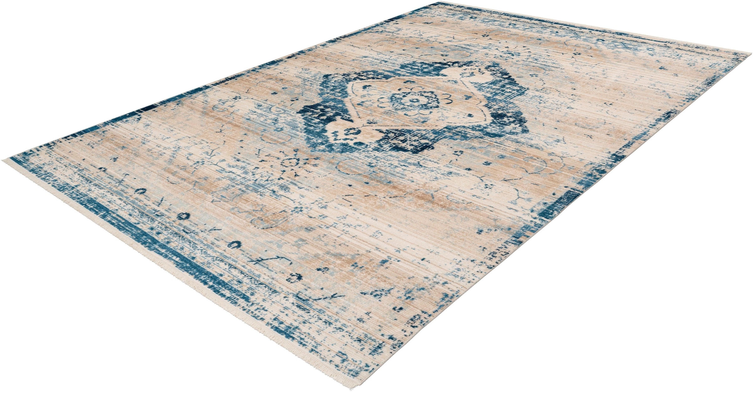 my home Teppich »Marina« rechteckig 5 mm Höhe Wohnzimmer