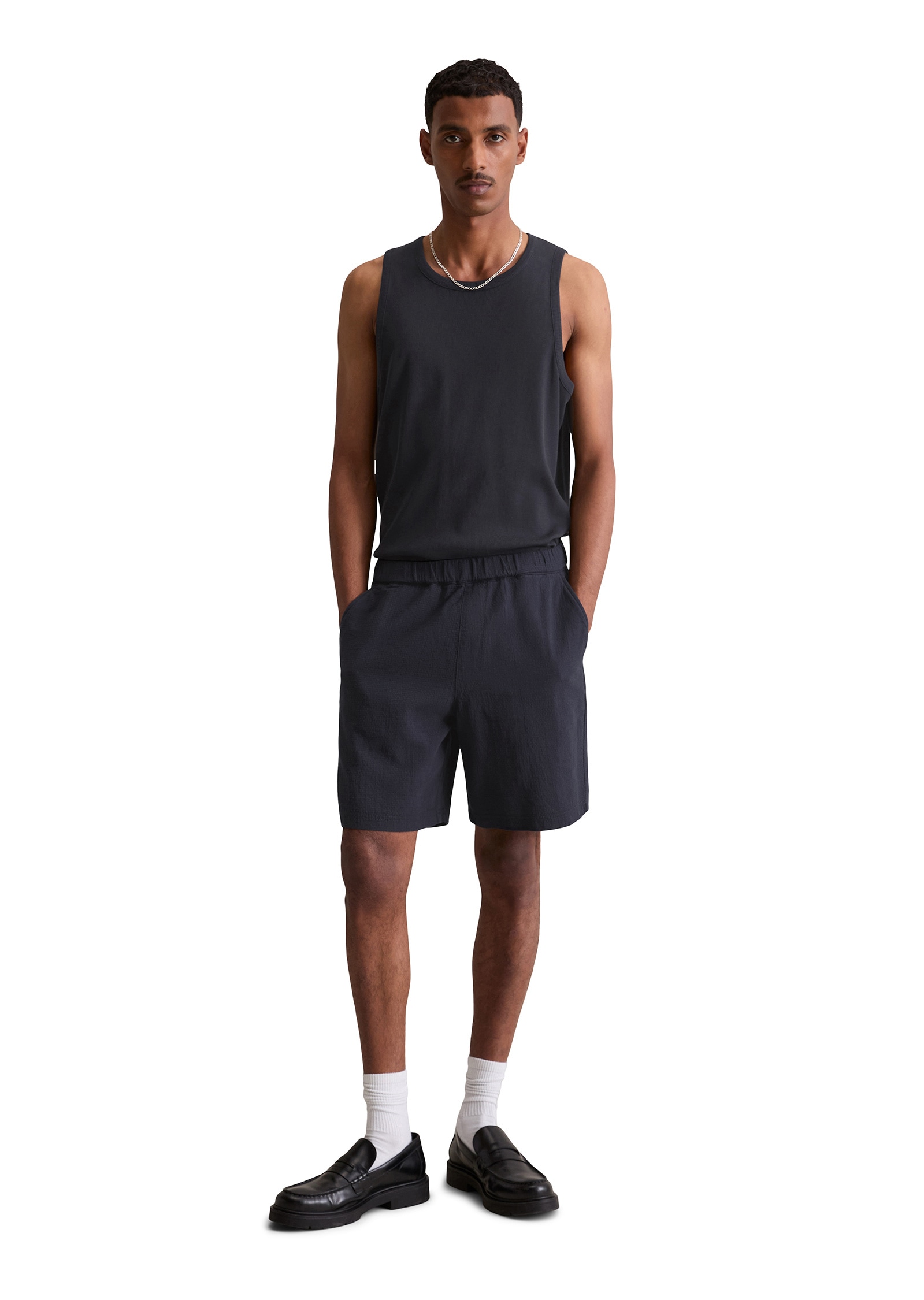 Marc O'Polo DENIM Shorts »fein strukturiert aus Bio-Baumwolle«