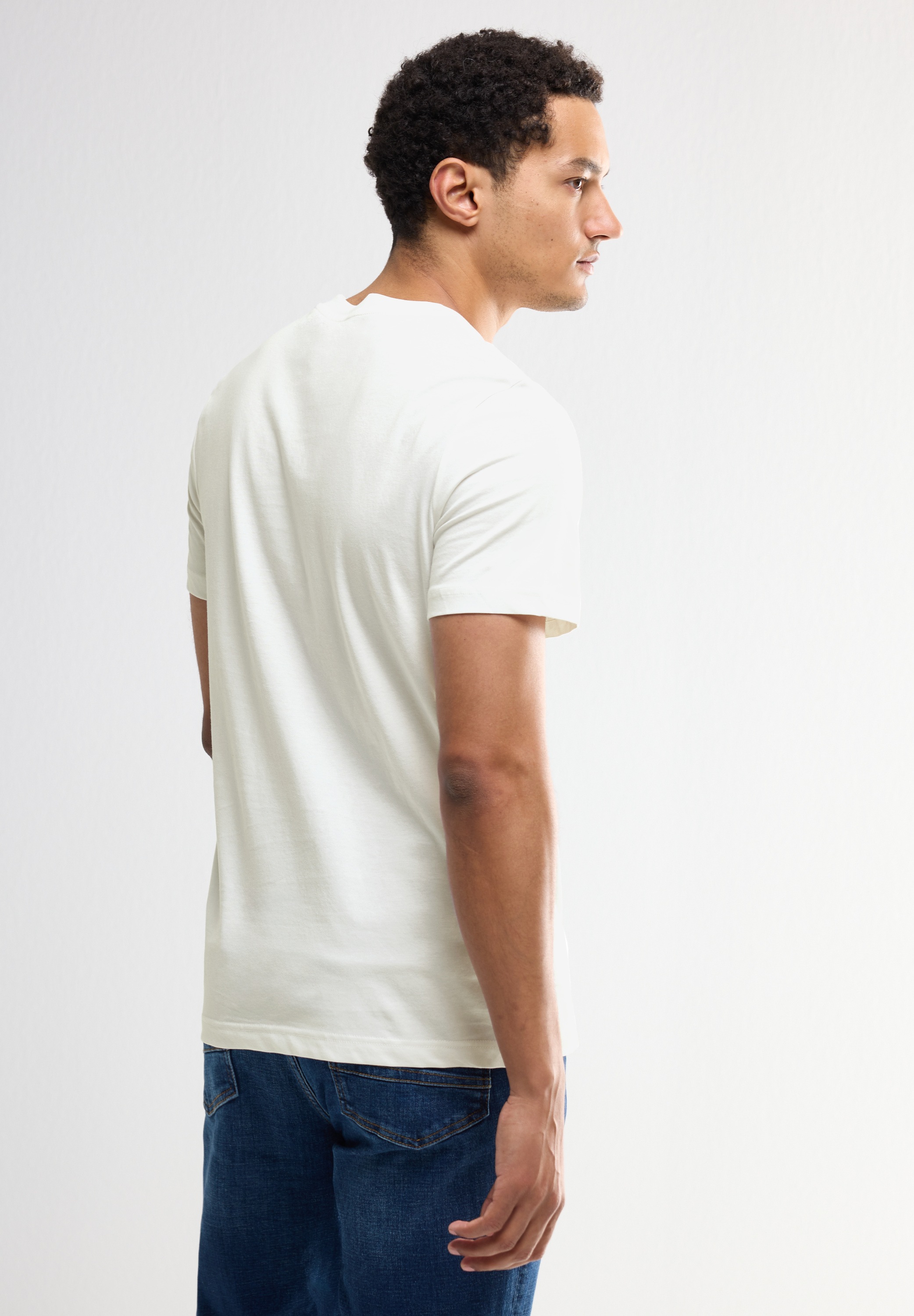 STREET ONE MEN T-Shirt, mit Rundhalsausschnitt
