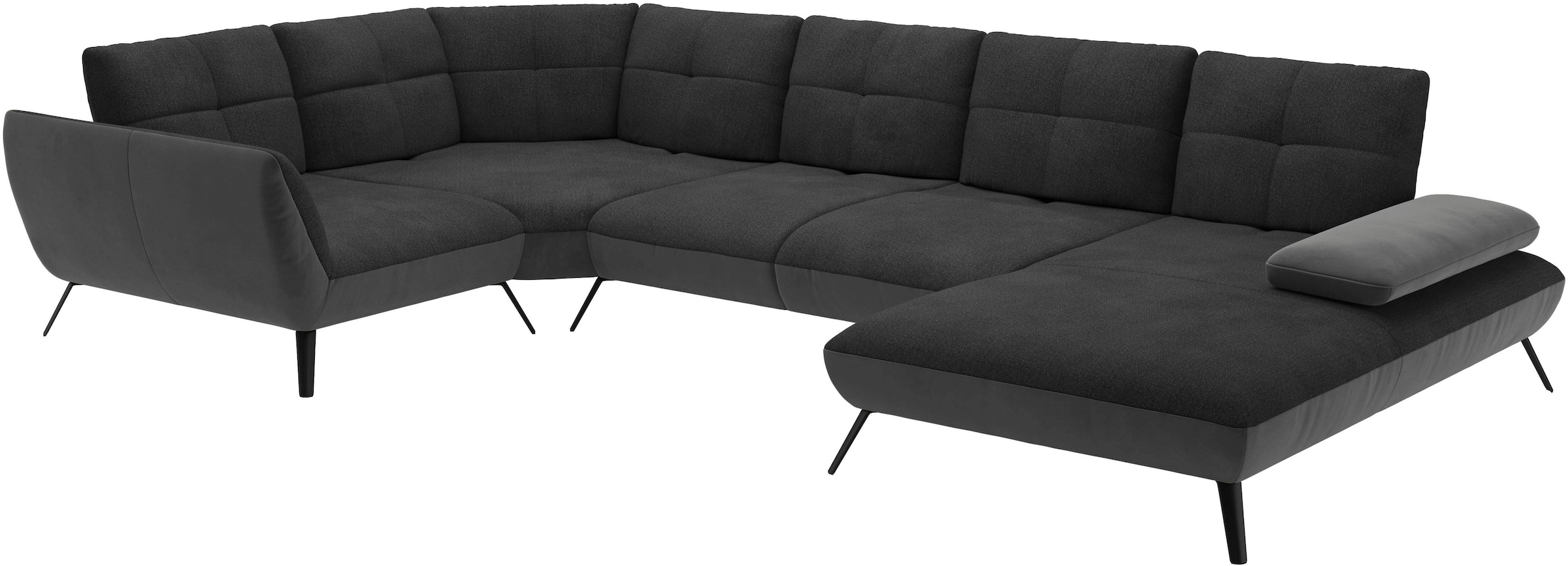 Places of Style Wohnlandschaft »Mikado U-Form«, inkl. Sitztiefenverstellung und Armteilverstellung