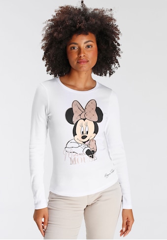 Langarmshirt, mit lizensiertem Mickey Mouse Druck