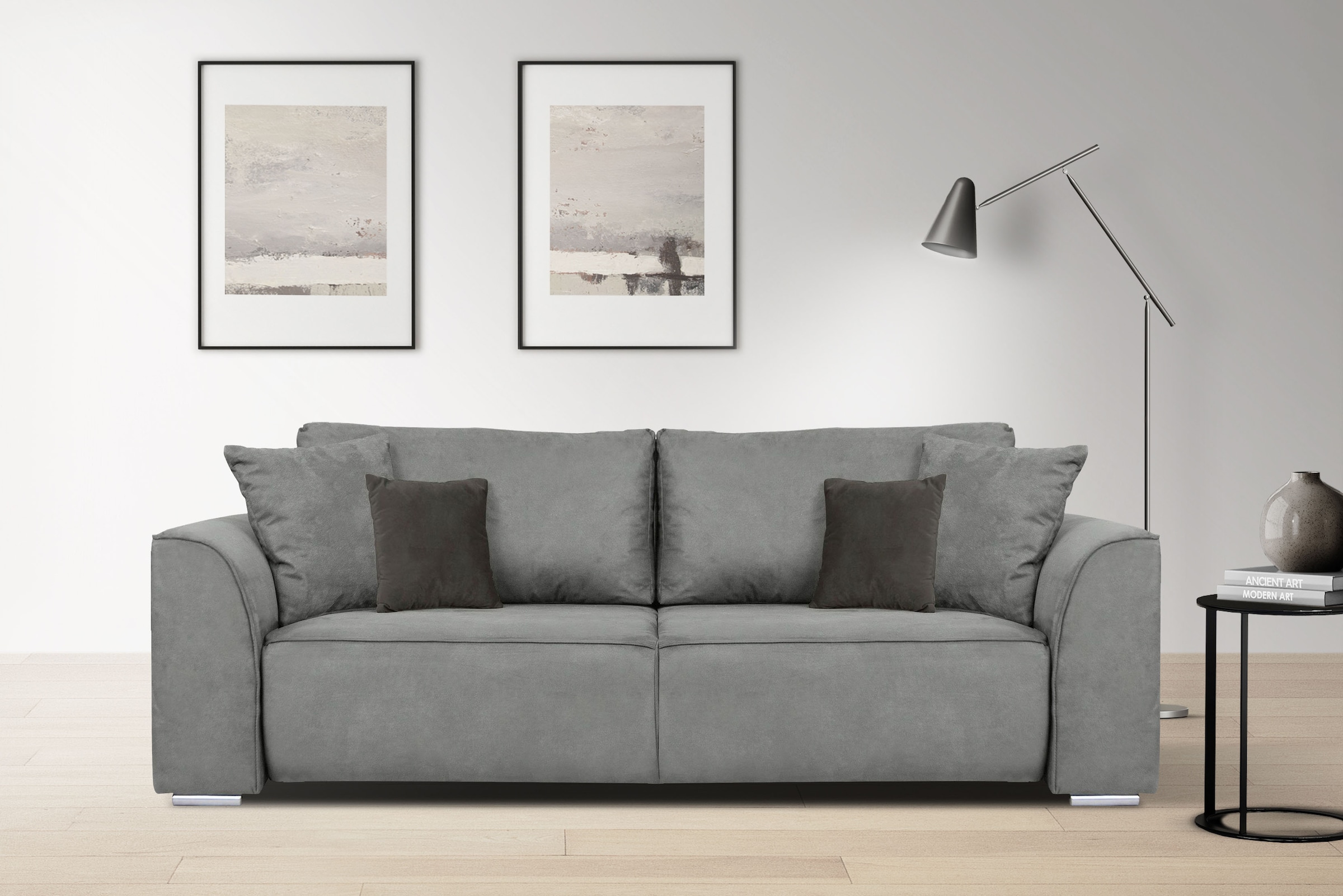 INOSIGN 3-Sitzer "BEATRICE, B: 250 cm - wahlweise mit Bettfunktion" u. Bett günstig online kaufen