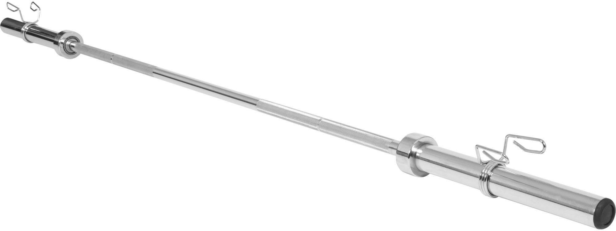 GORILLA SPORTS Langhantelstange – 150/180/200 Cm Länge, 30 Mm Durchmesser, Bis 200 Kg Belastbar, Mit 2 Sternverschlüssen