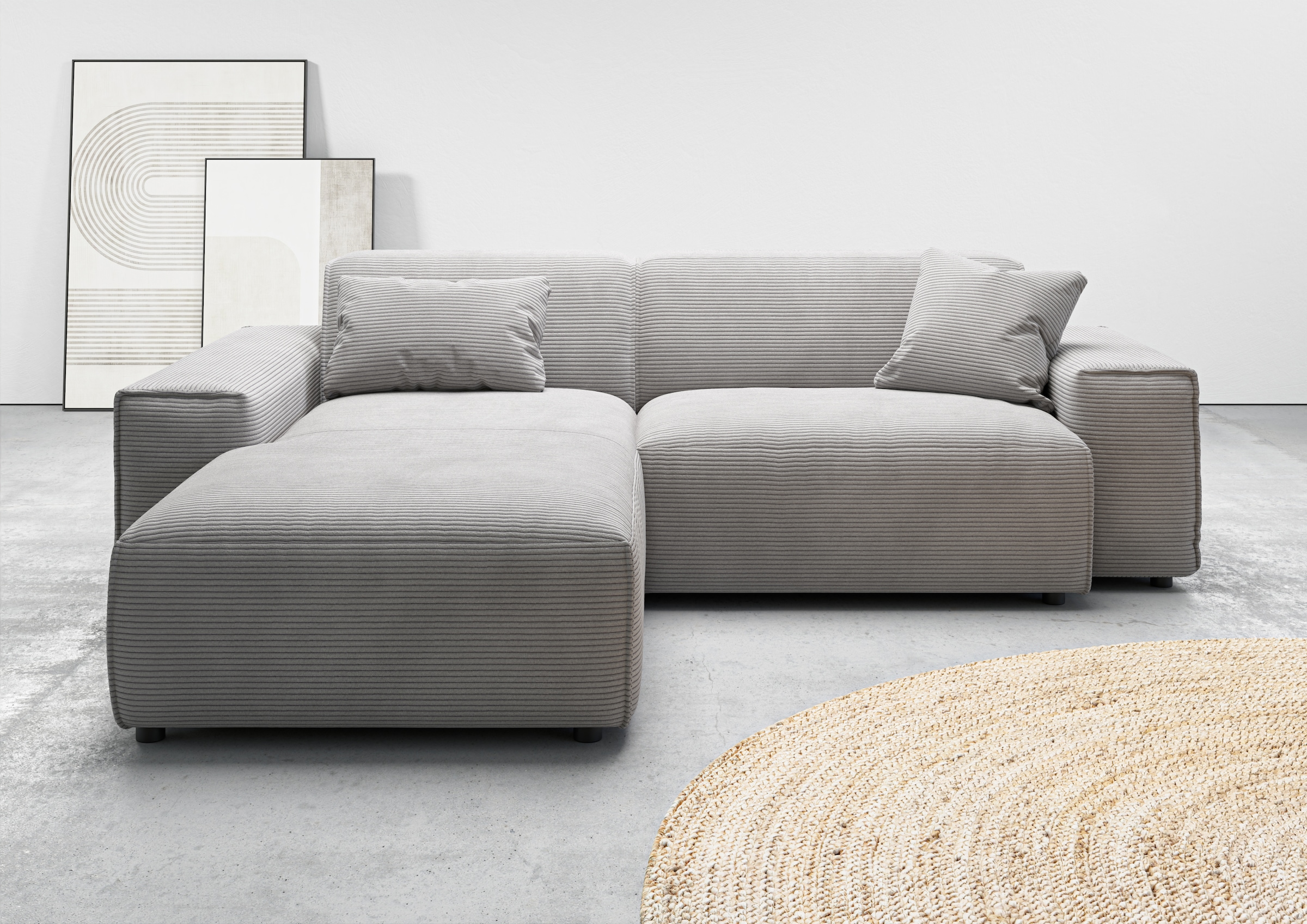 Home affaire Ecksofa "Glimminge L-Form auch in Breitcord, Feincord + Easy c günstig online kaufen