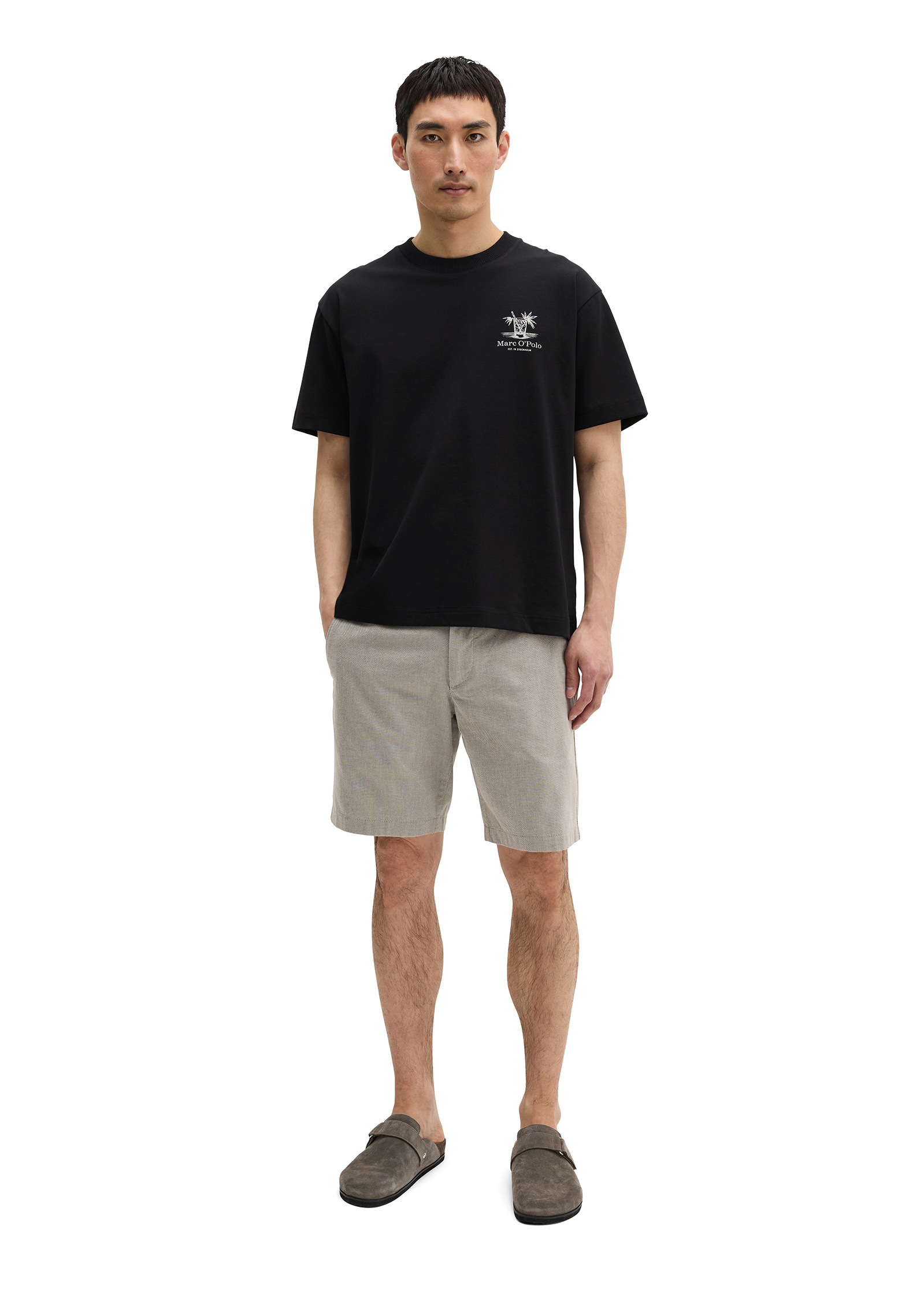 Marc O'Polo T-Shirt »mit saisonalem Rückenprint«