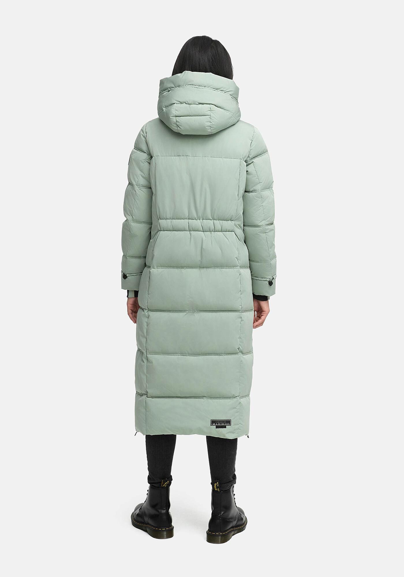 Winterjacke MARIKOO "Honiaa", Damen, Gr. L, smokeymint, Obermaterial: 100% Polyester; Futter: 100% Polyester; Wattierung: 100% Polyester; Ärmelfutter: 100% Polyester, Jacken Winterjacke, mit Belüftungsöffnungen am Jackensaum 3
