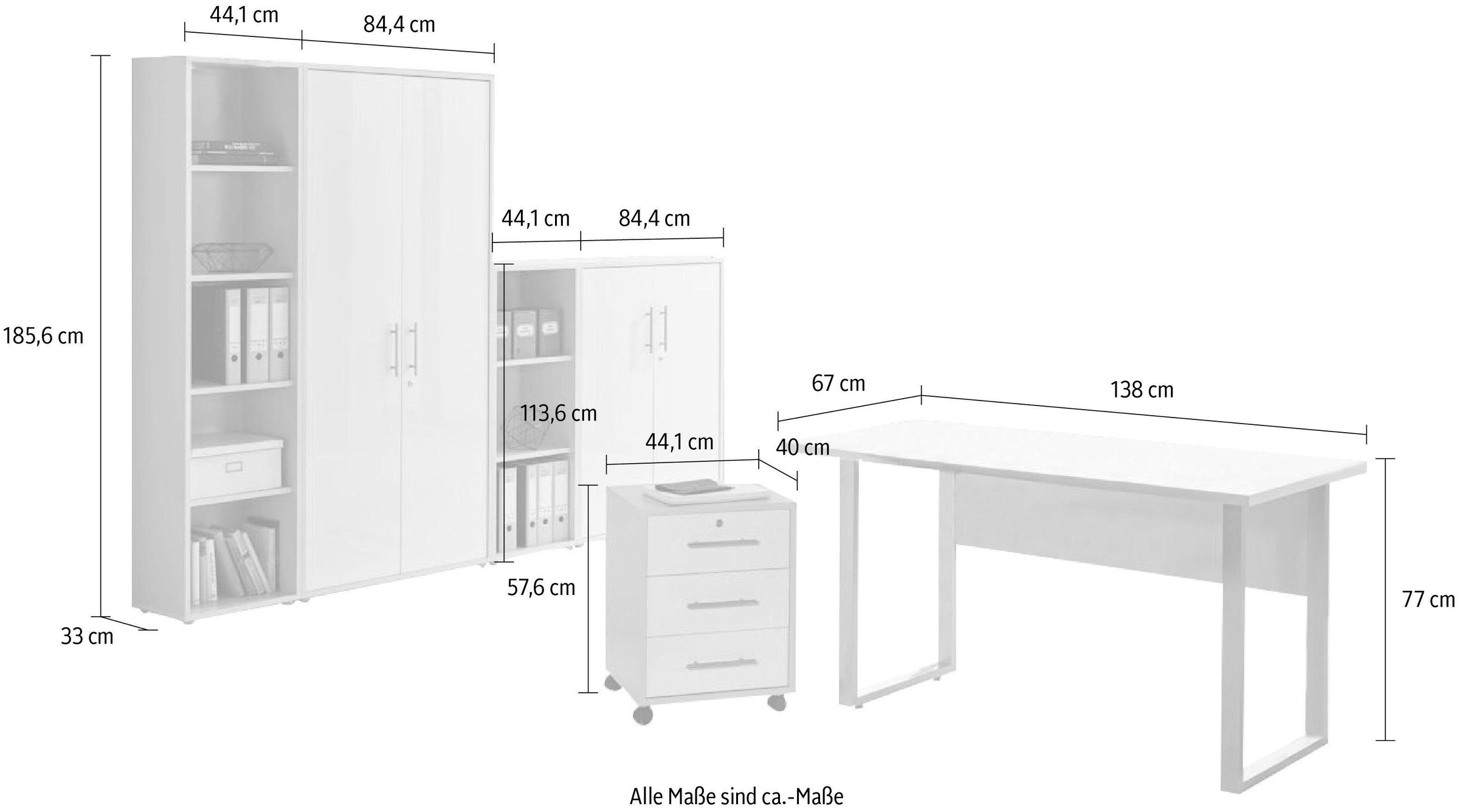 BMG Möbel Büromöbel-Set