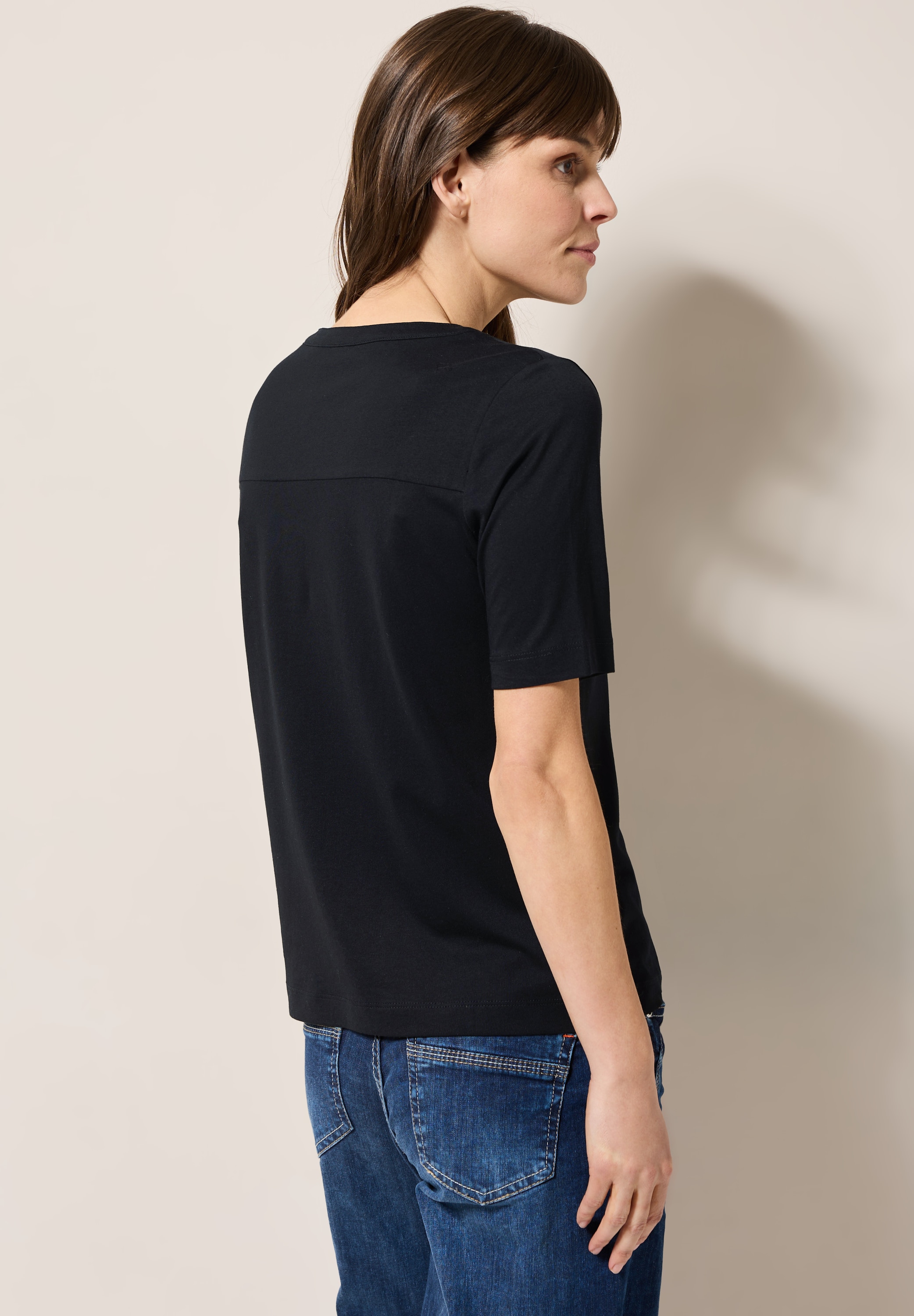 Cecil T-Shirt, im soften Baumwoll-Mix