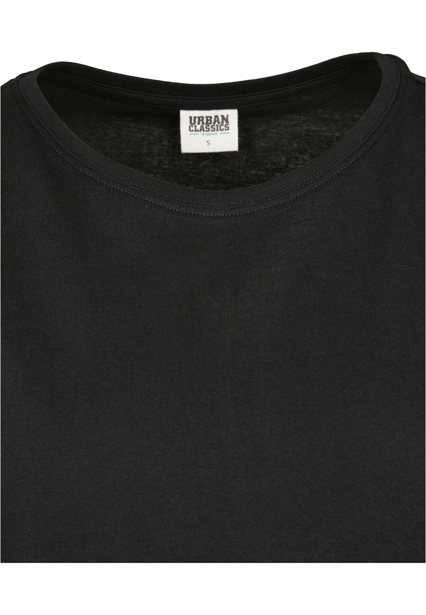 URBAN CLASSICS Kurzarmshirt »Urban Classics Damen Ladies Organic Extended Shoulder Tee«, (1 tlg.)