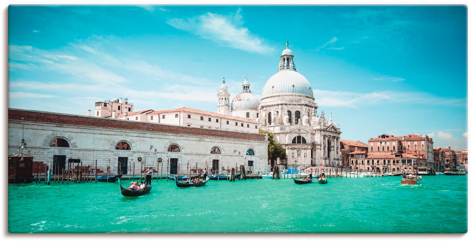 Artland Wandbild »Venedig Santa della Maria I«, Leinwandbild, Poster Salute bestellen als BAUR Wandaufkleber Größen | in (1 Italien, Alubild, oder versch. St.)