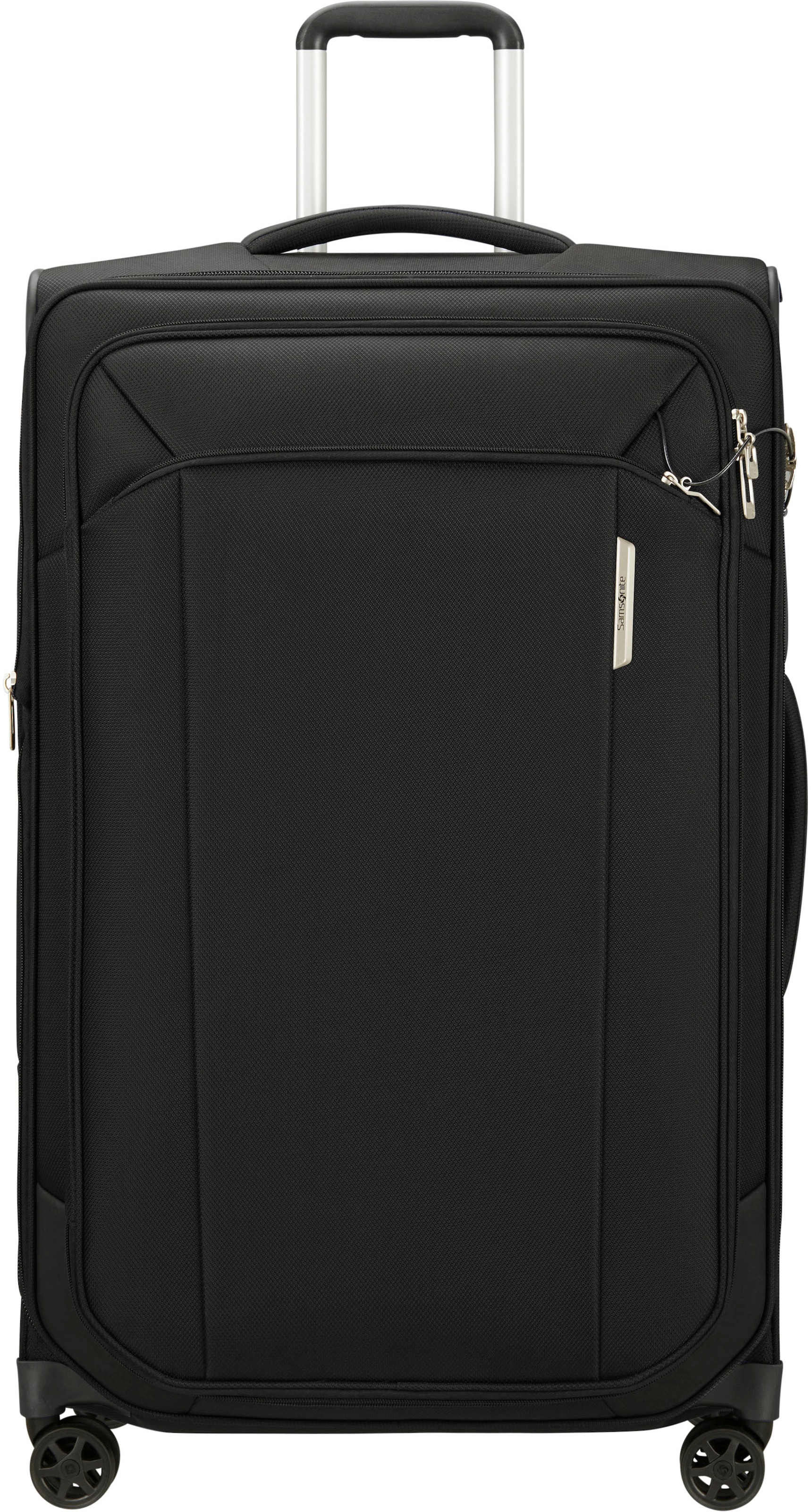 Samsonite Weichgepäck-Trolley "RESPARK, ozone black, 79 cm", 4 St. Rollen, Koffer groß Reisegepäck Volumenerweiterung TS