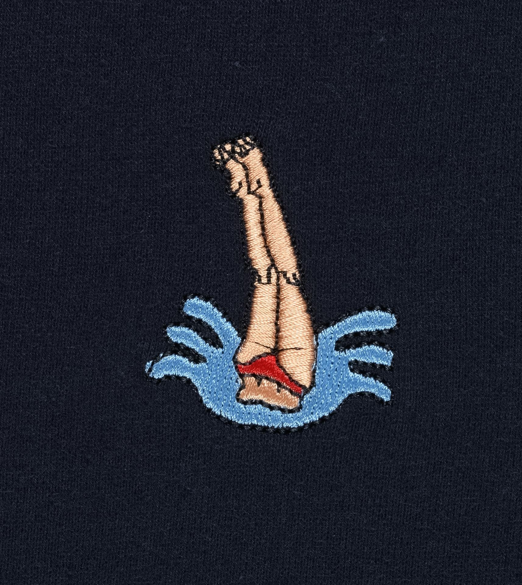 Ragwear T-Shirt »Samms A Gots YOUMODO« Kurzärmliges Shirt mit Schwimmer-Stickerei