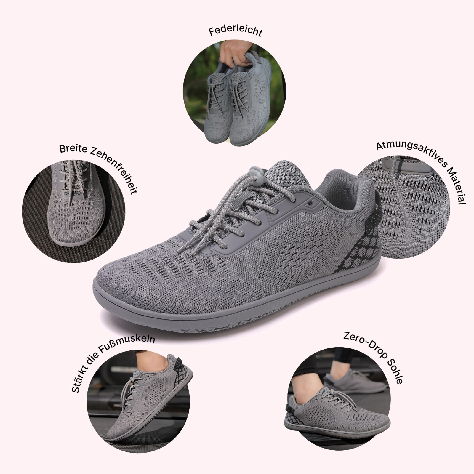 DOTALES Barfußschuh »Litestep Barfußschuhe Damen & Herren Barfuß Sneaker«  Minimalschuhe