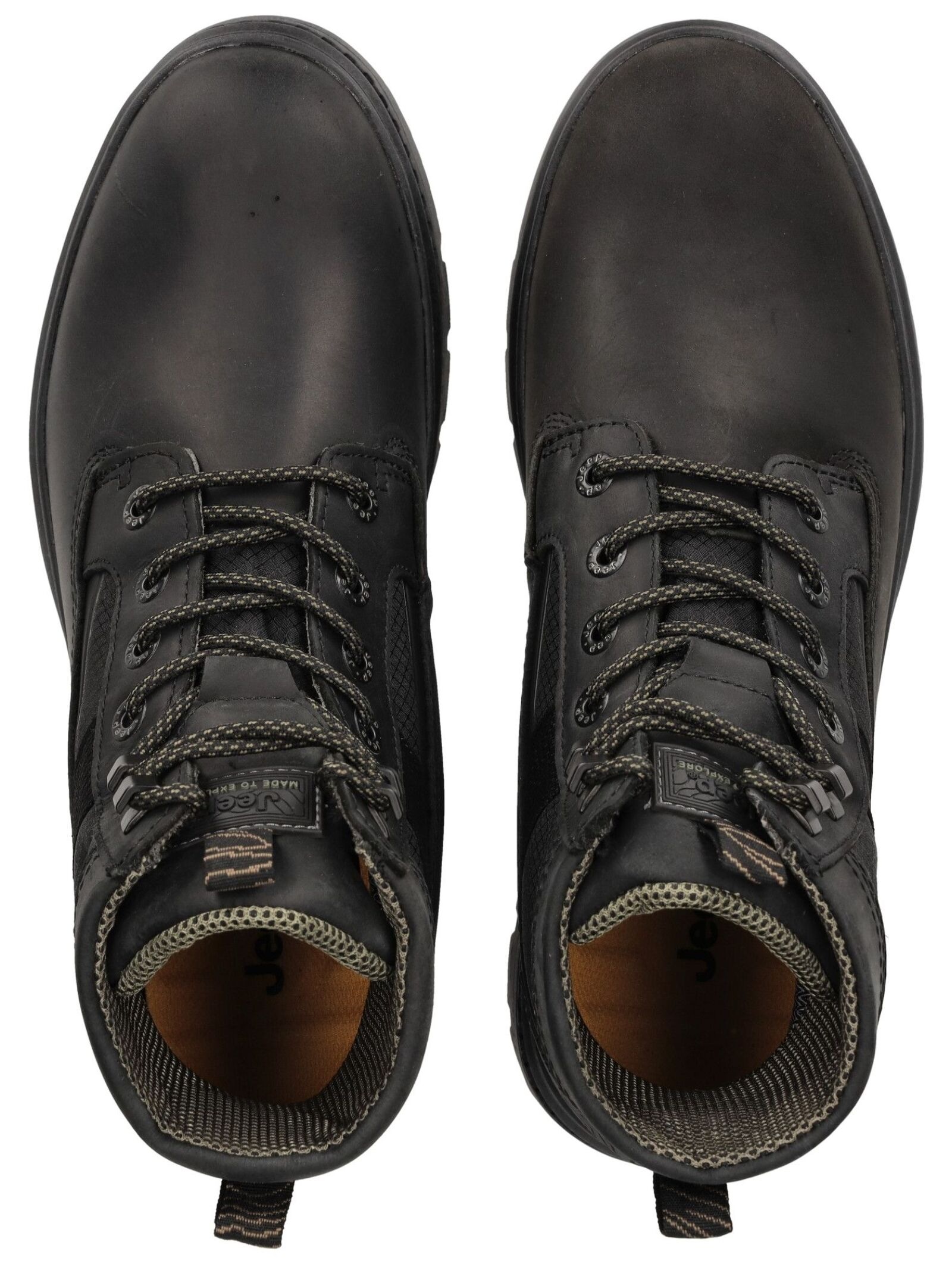 Jeep Schnürstiefelette »Jeep Stiefelette Leder/Textil«