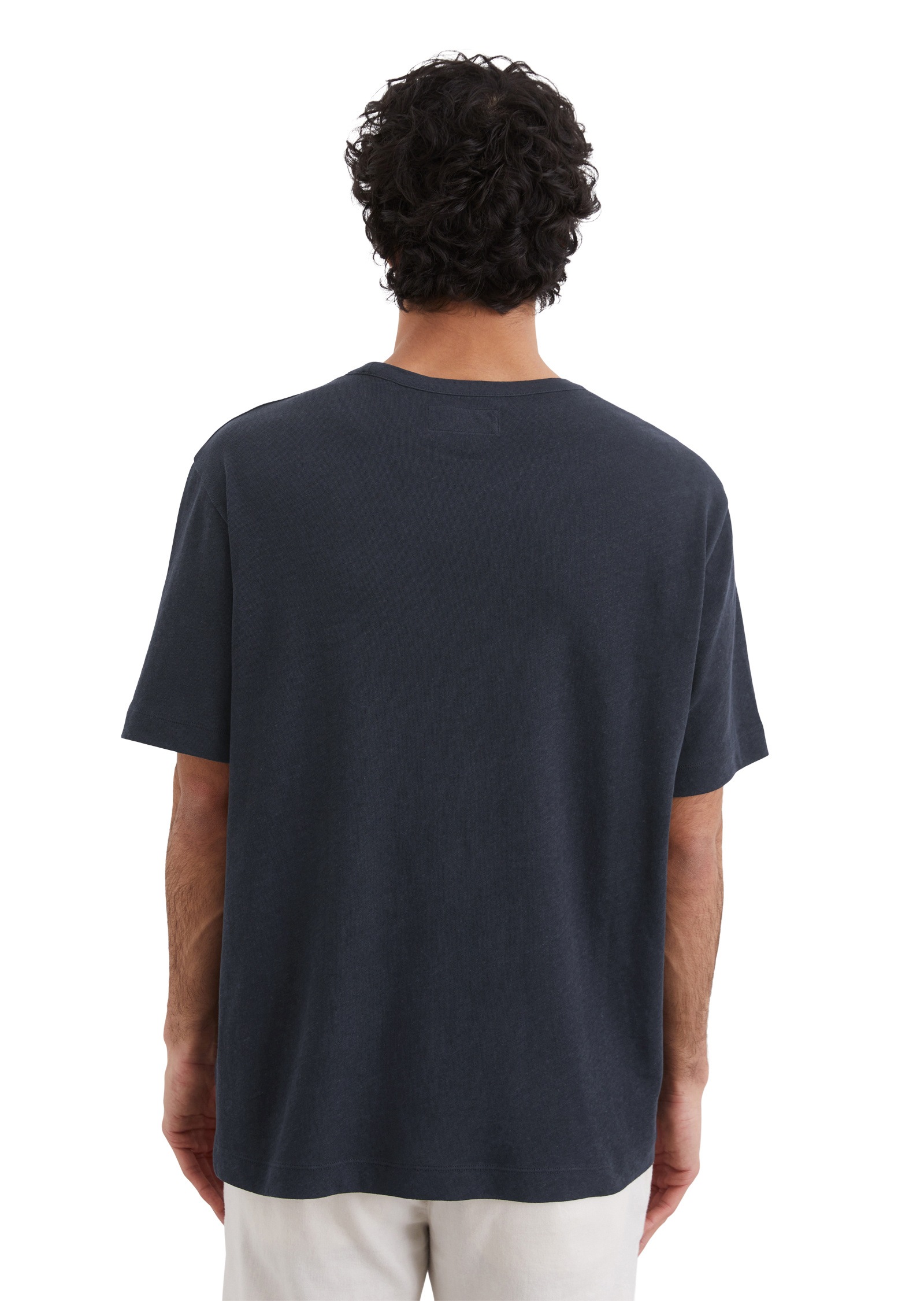 Marc O'Polo T-Shirt »aus Bio-Baumwolle und Leinen«
