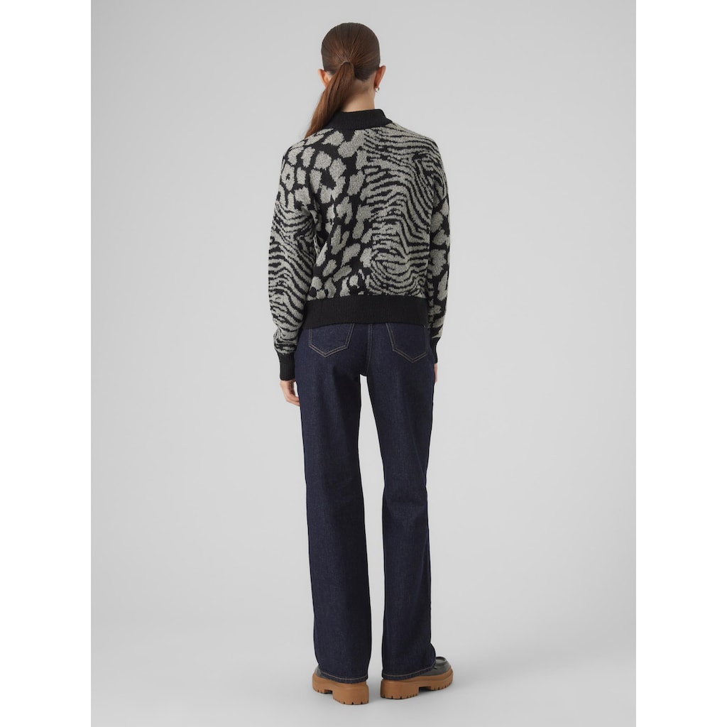 Vero Moda Strickpullover »VMVERA ANIMAL LS HIGHNECK PULLOVER BF«