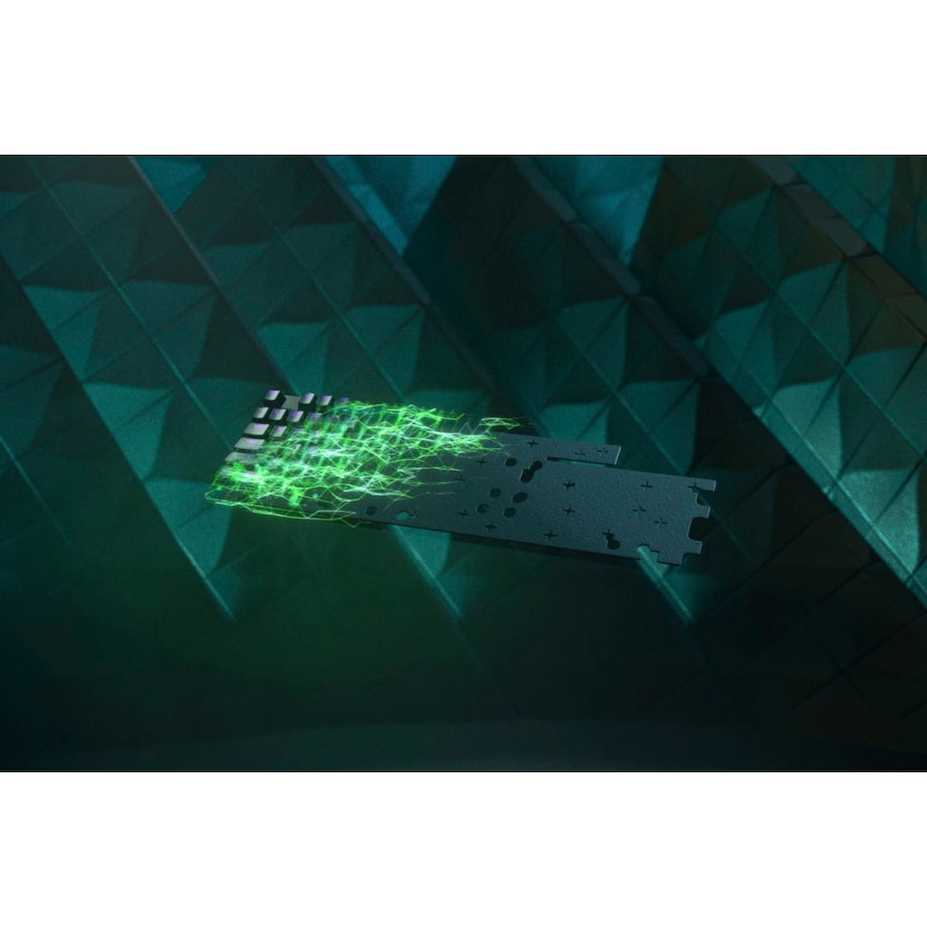 RAZER Gaming-Tastatur »Huntsman V2 Red Switch«, (Multimedia-Tasten-Fn-Tasten-USB-Anschluss-Gaming-Modus-Handgelenkauflage)