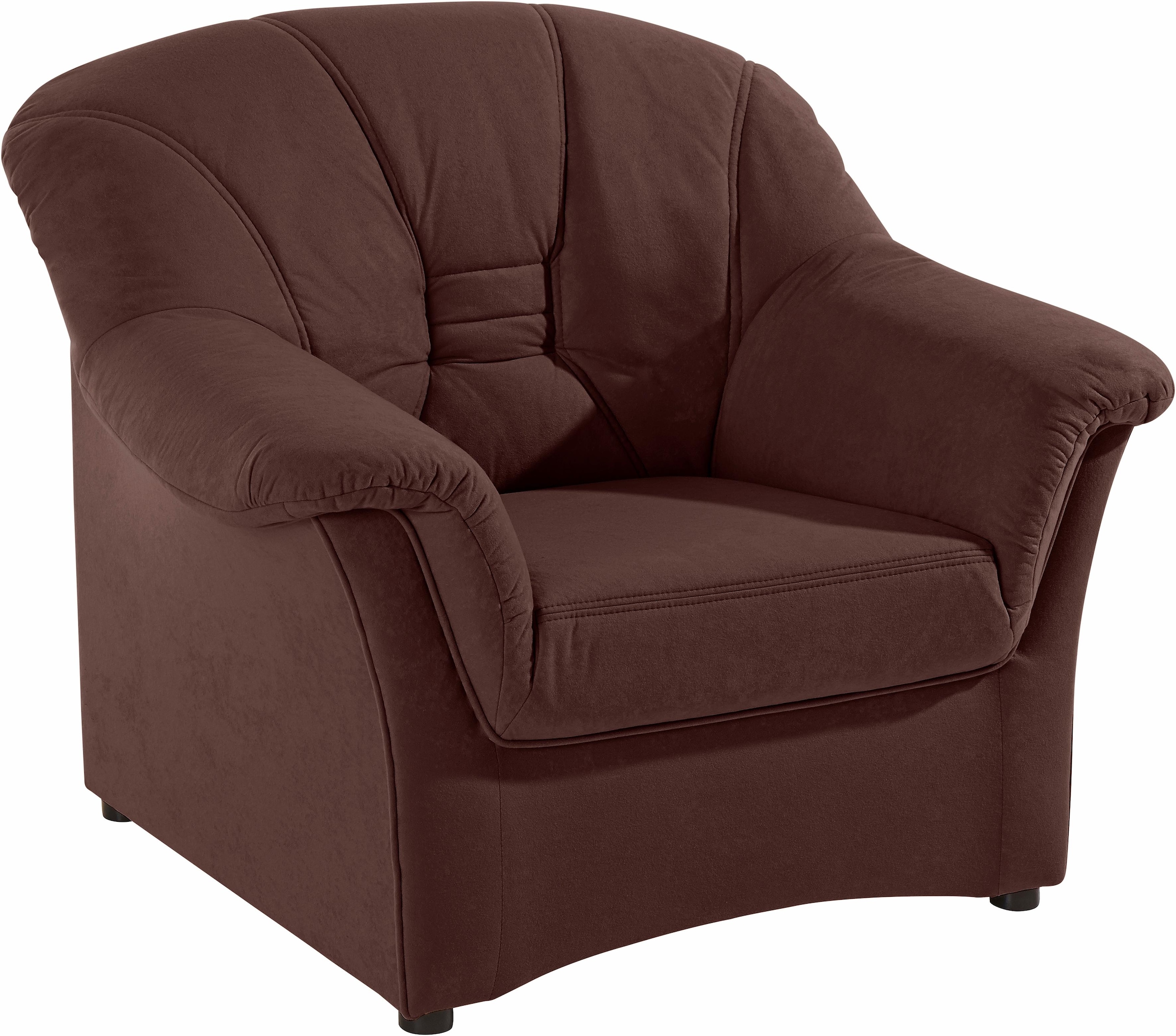 DOMO collection Sessel "ELVA elegante Rückensteppung" whlw. mit Federkern