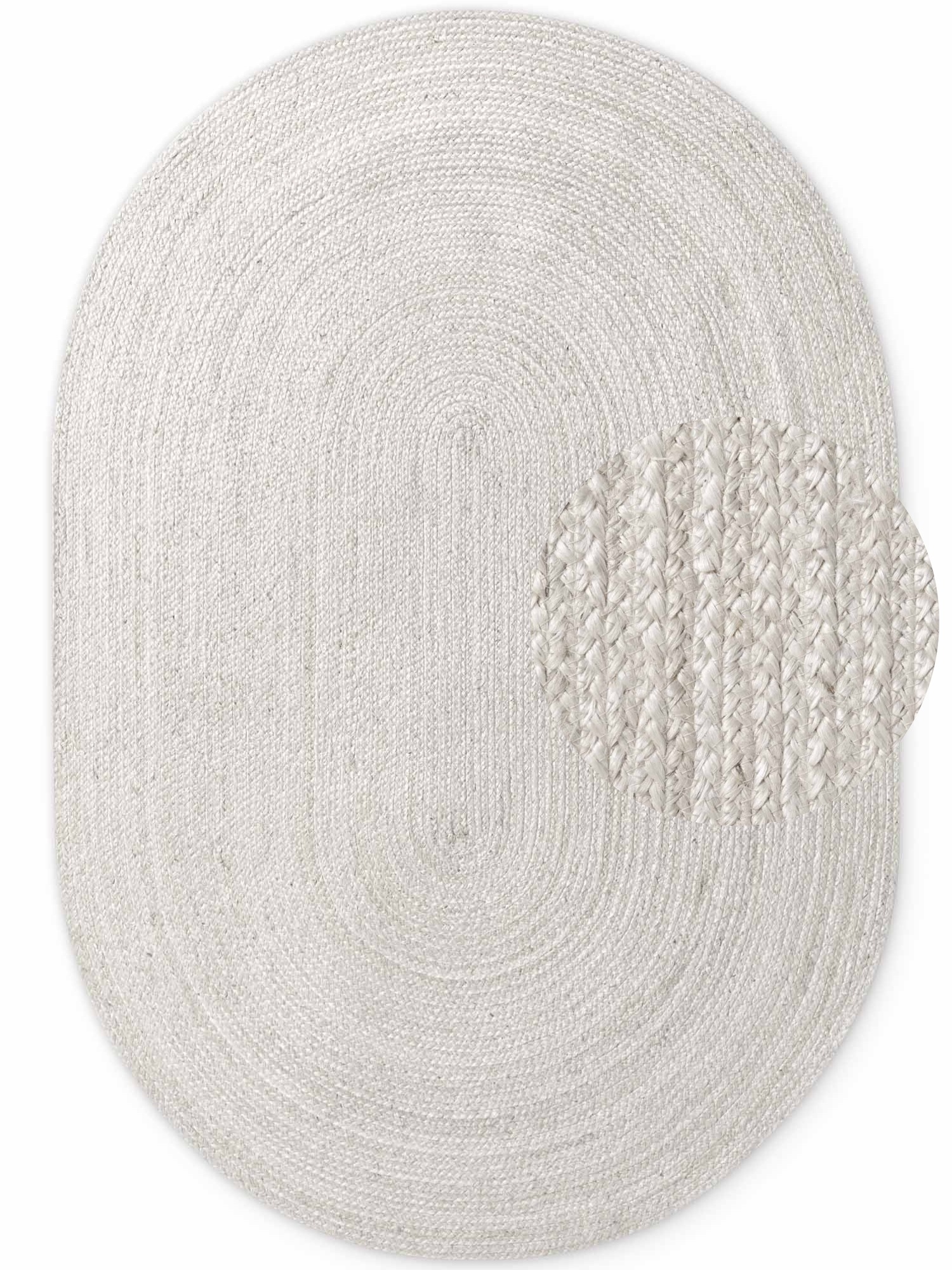 HANSE Home Teppich "Rangpur Juteteppich" oval 10 mm Höhe Handgewebt, 100% J günstig online kaufen