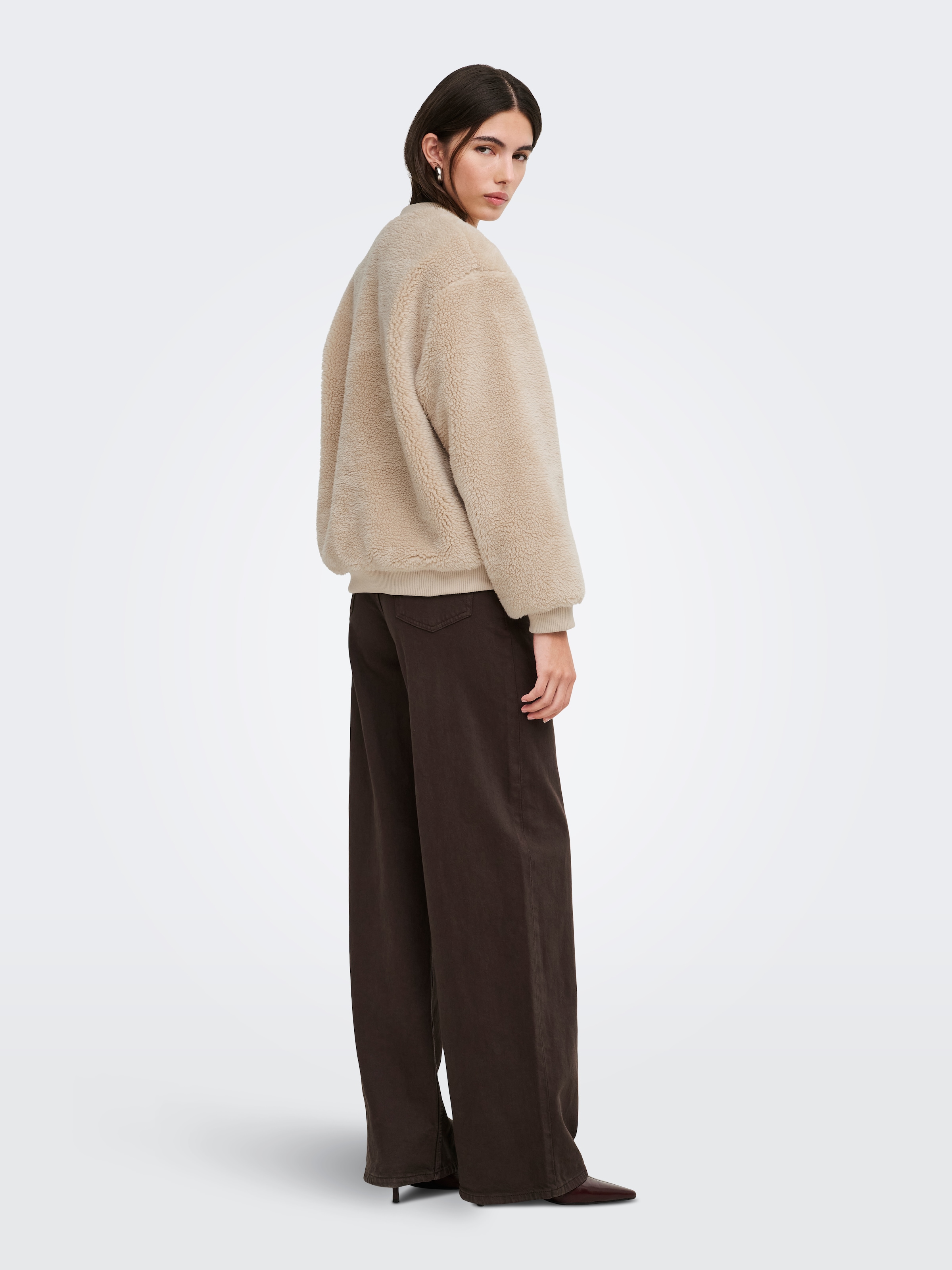 ONLY Plüschjacke »ONLSASCHA SHERPA JACKET OTW« Kunstfaser