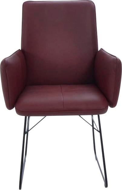 K+W Komfort & Wohnen Armlehnstuhl () 1 Stk. Leder CLOUD Drahtkufengestell i günstig online kaufen
