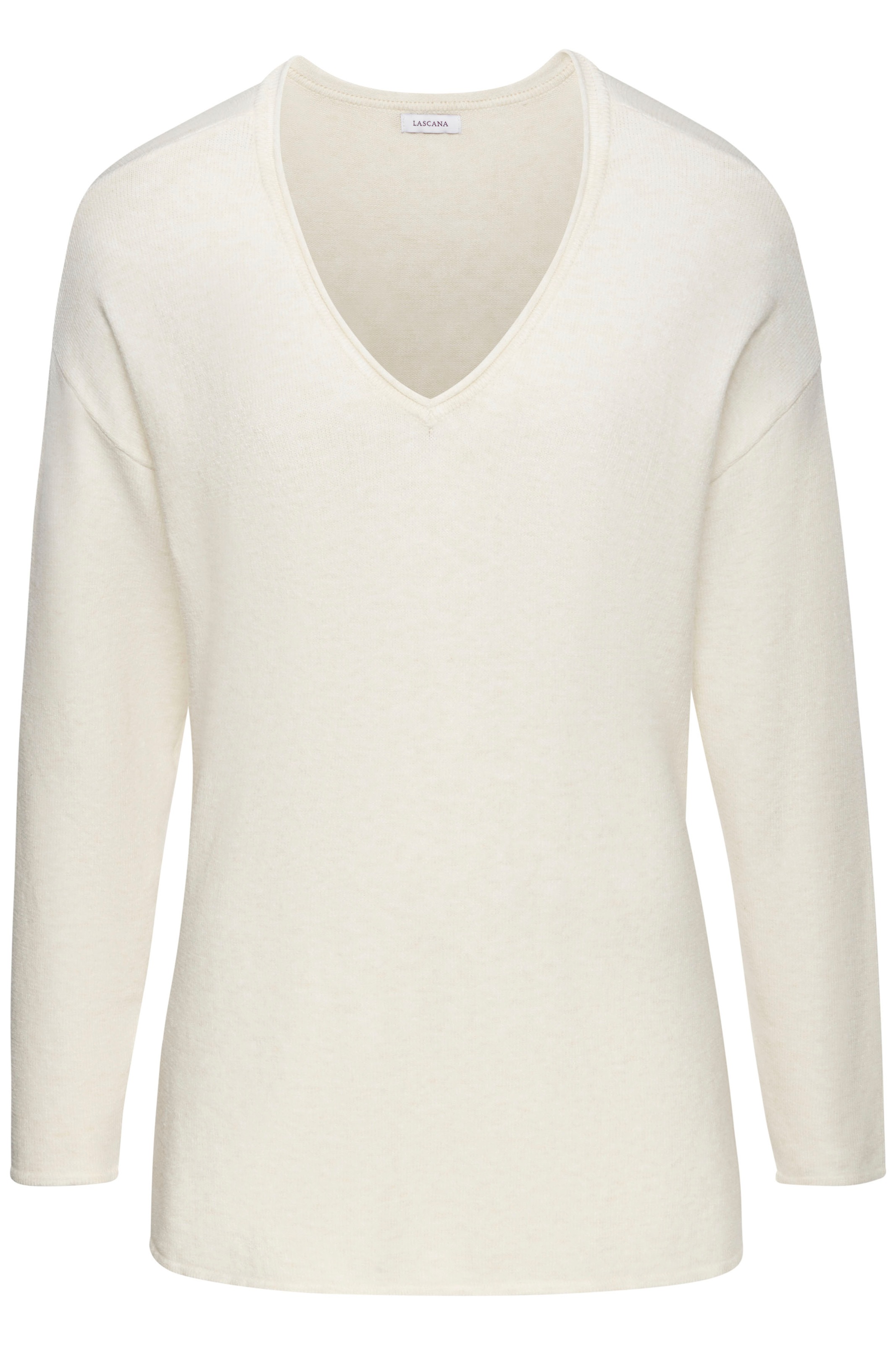 LASCANA Strickpullover lässiger Loungepullover mit seitlichen Schlitz, Loun günstig online kaufen