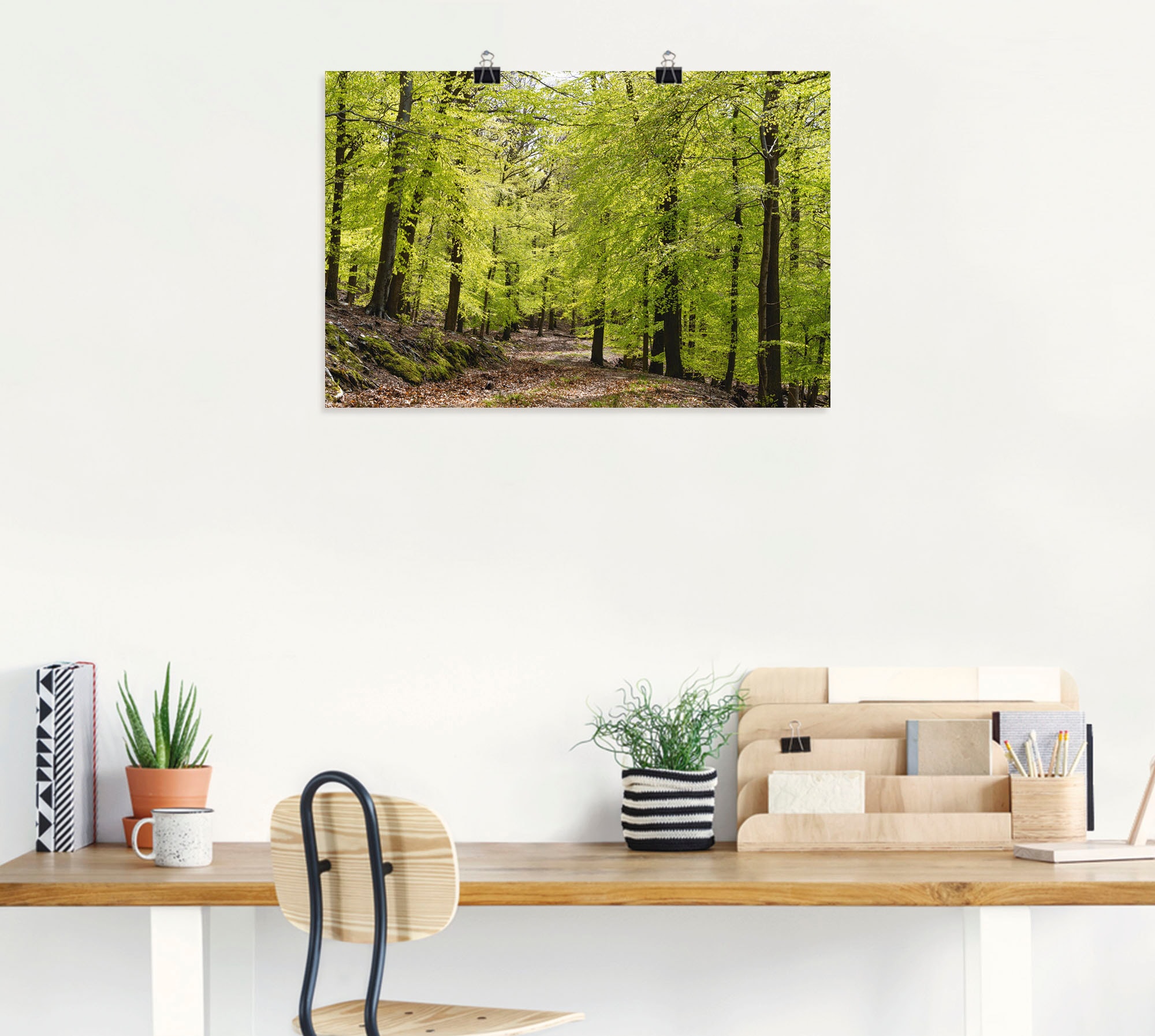 Artland Wandbild »Die Buchen im Frühling«, Wald, (1 St.), als Alubild, Outdoorbild, Leinwandbild, Poster, Wandaufkleber