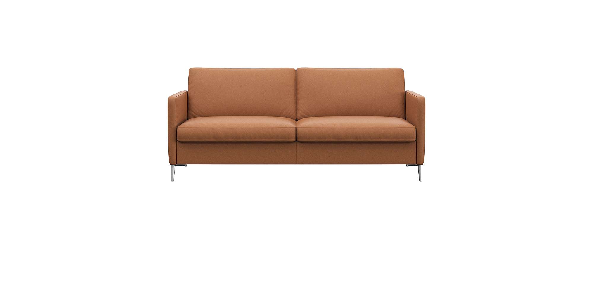 FLEXLUX 2,5-Sitzer "Fiore, super Sitzkomfort durch Kaltschaum im Sitz" schmale Armlehnen, Füße Alu