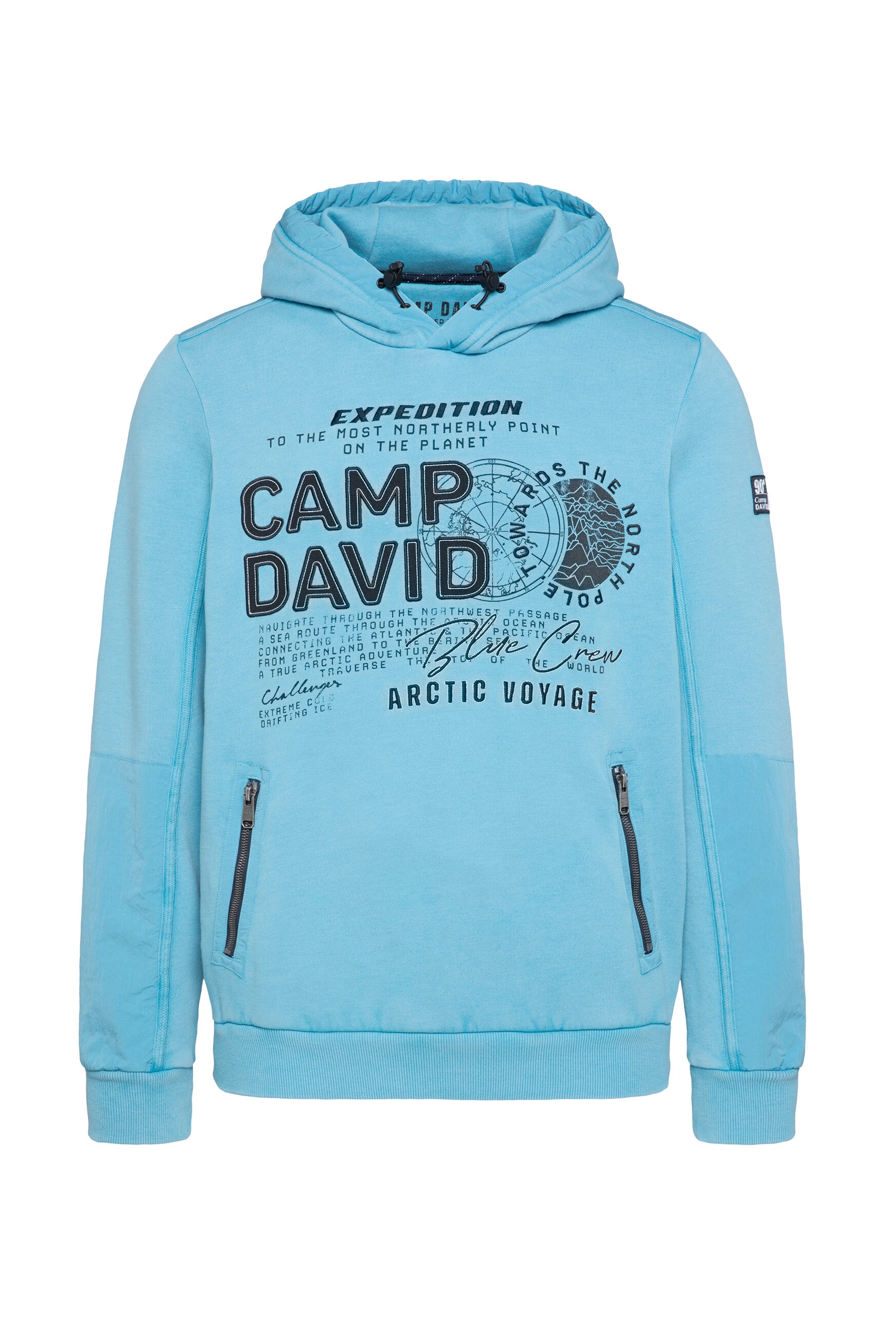 CAMP DAVID Kapuzensweatshirt, mit Reißverschluss-Taschen