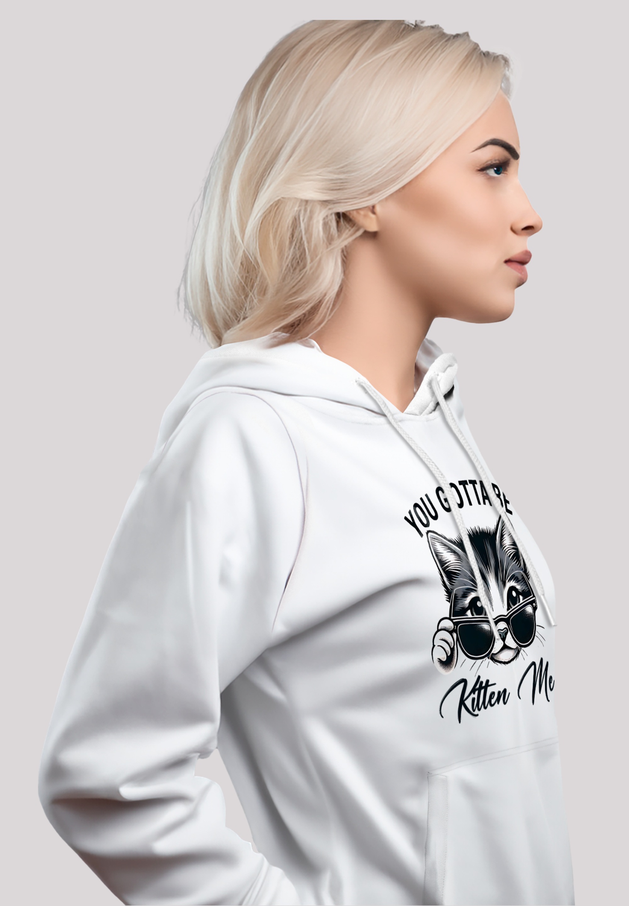 F4NT4STIC Kapuzenpullover »Kätzchen You Gotta Be Kitten Me!«, Premium Qualität