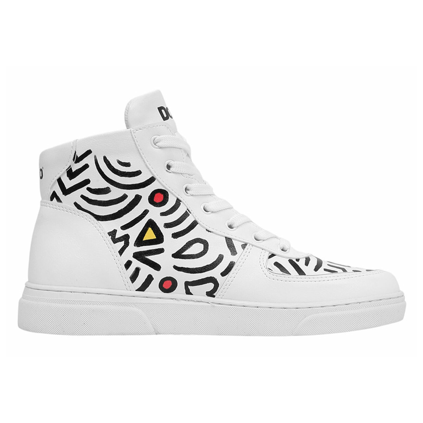 DOGO Stiefelette »Ace Boots Abstract Outline White Damen Boots / Female«, Vegan