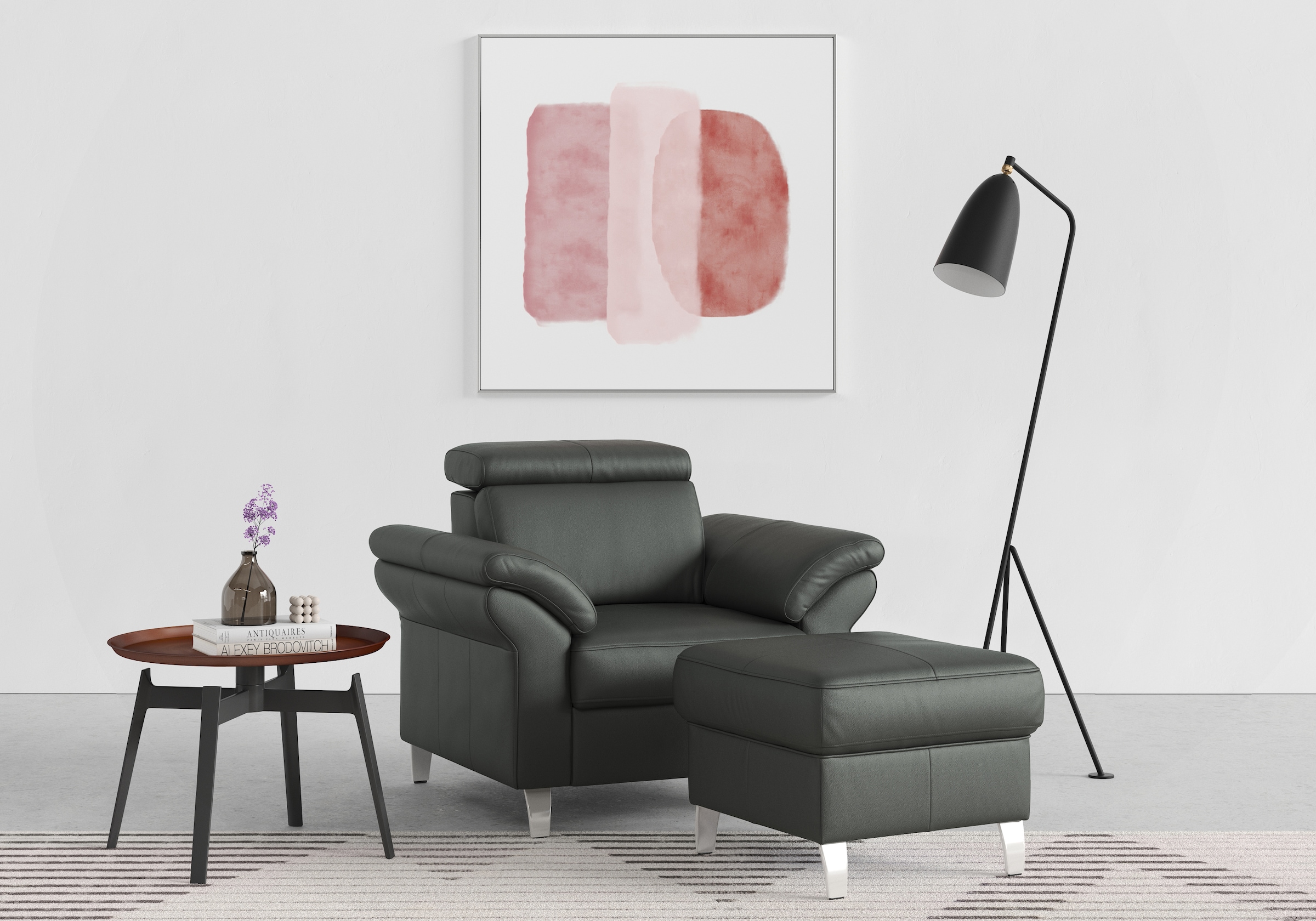sit&more Sessel »Arngast«, inklusive Federkern und Kopfteilverstellung