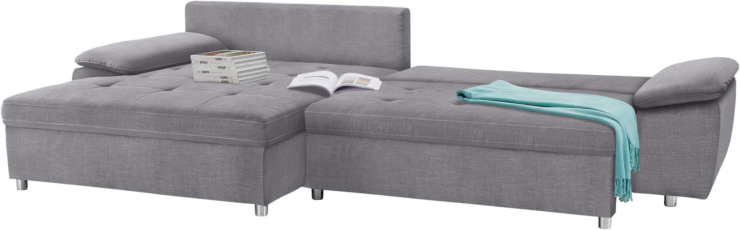 sit&more Ecksofa »Labene L-Form«, wahlweise mit Bettfunktion und Bettkasten, auch als XXL-Variante