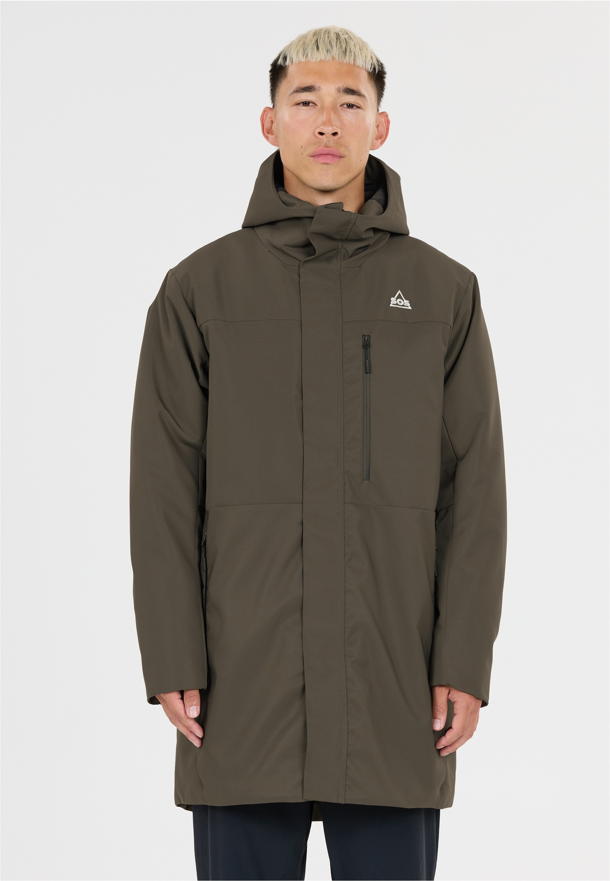 Outdoorjacke SOS "Trikora", Herren, Gr. XL, braun, 100% Polyester, unifarben, normal, ohne Ausschnitt, Jacken Outdoorjacke, mit wasserdichter Membran