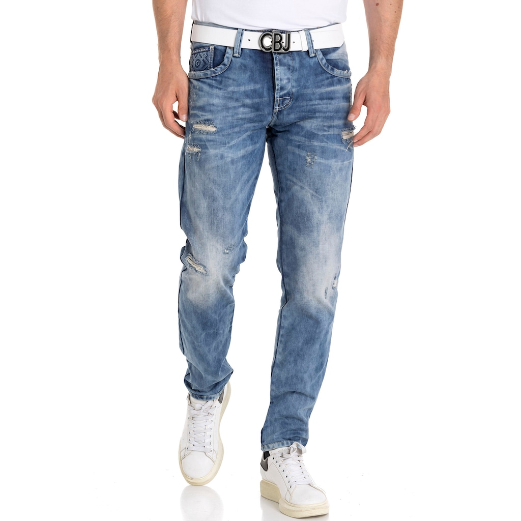 Cipo & Baxx Destroyed-Jeans »Regular«, im Used-Look