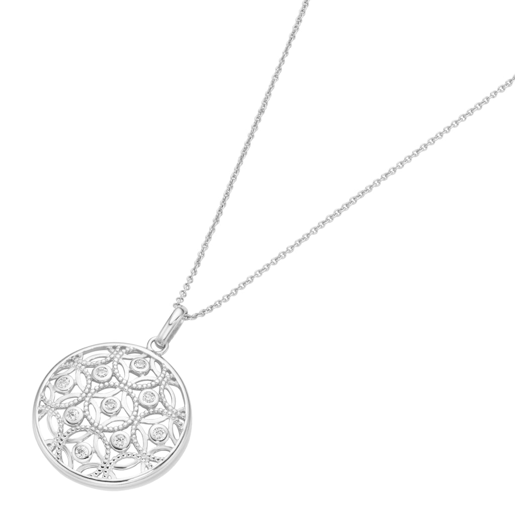 Smart Jewel Kette mit Anhänger »rund Ornamente Silber 925«