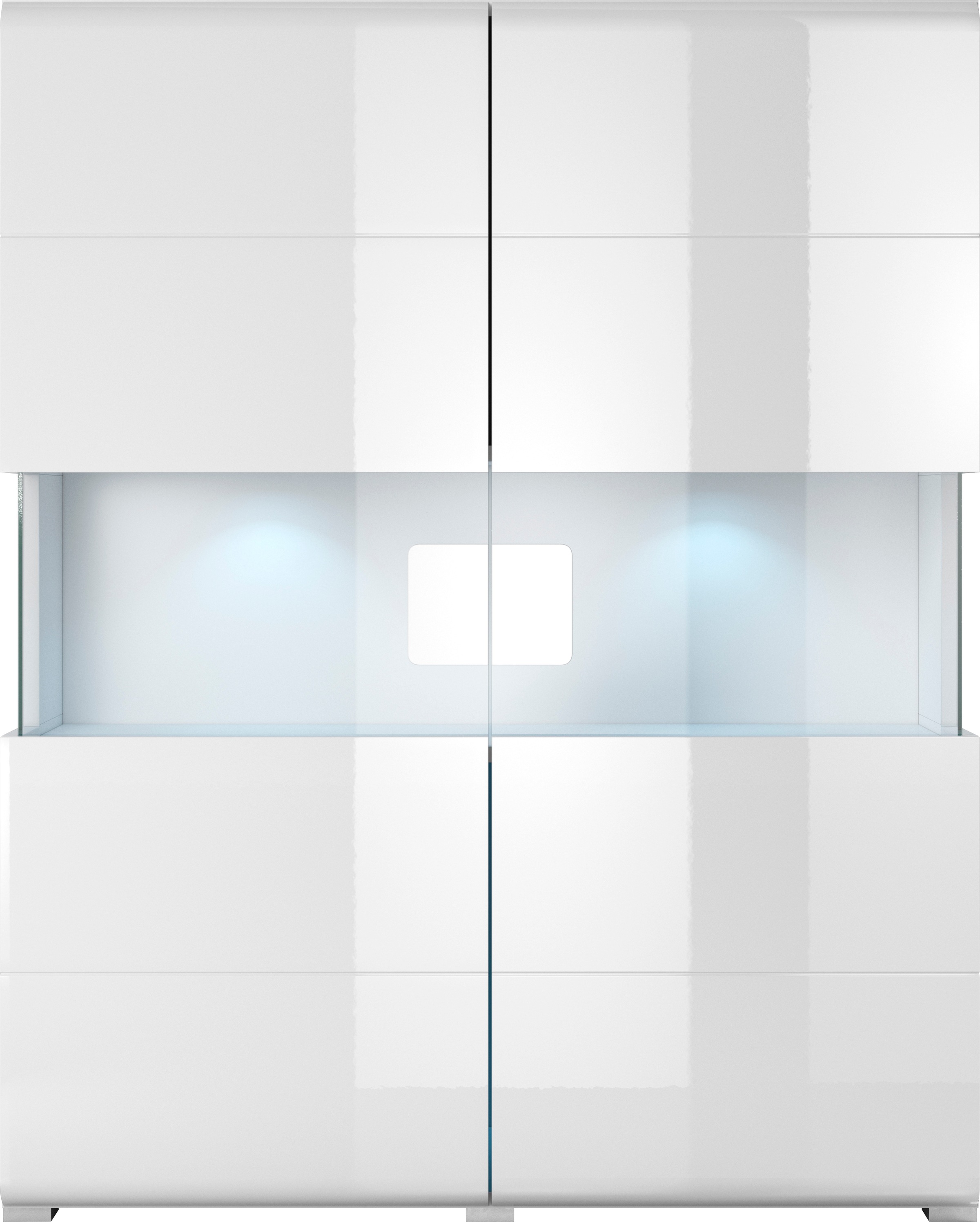 OTTO home Highboard "Toledo,Breite 121,5 cm, trendige Hochkommode mit 2 Tür günstig online kaufen