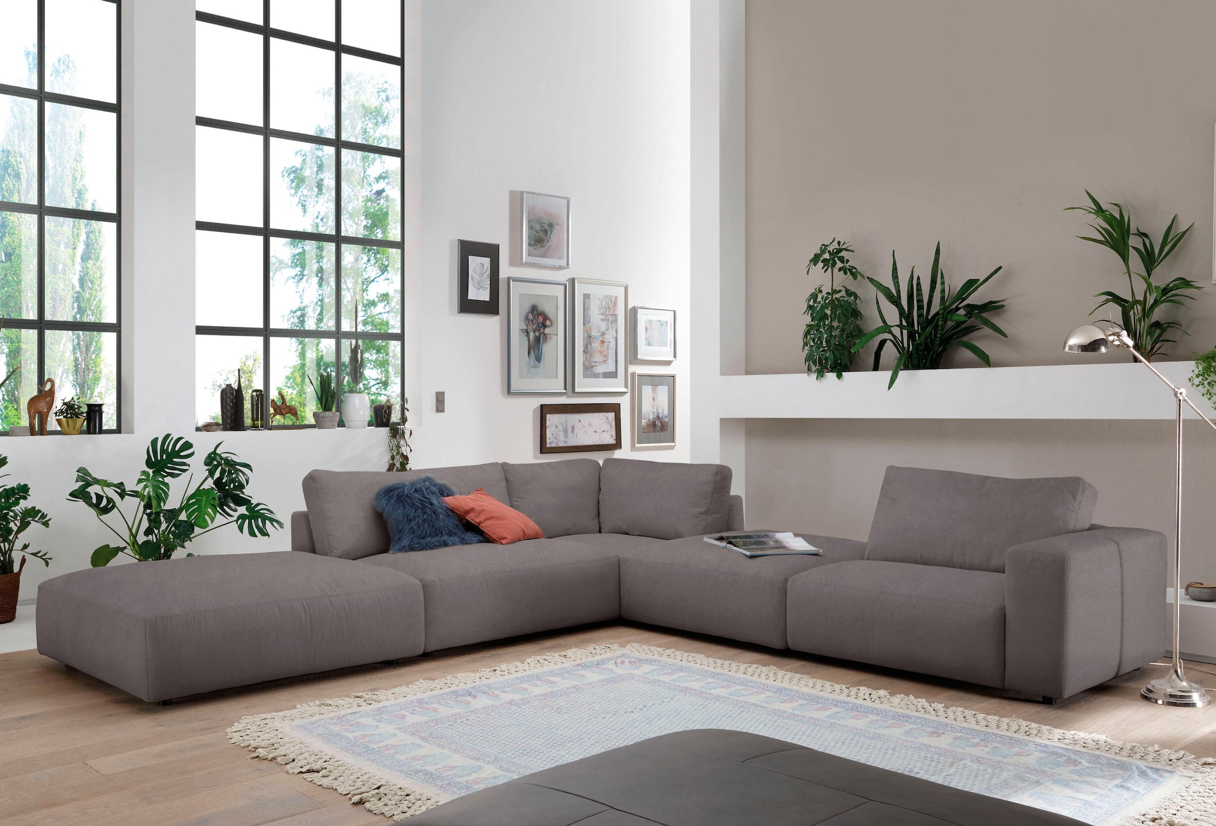 Musterring Ecksofa "LUCIA L-Form" in vielen Qualitäten und 4 verschieden Nähten