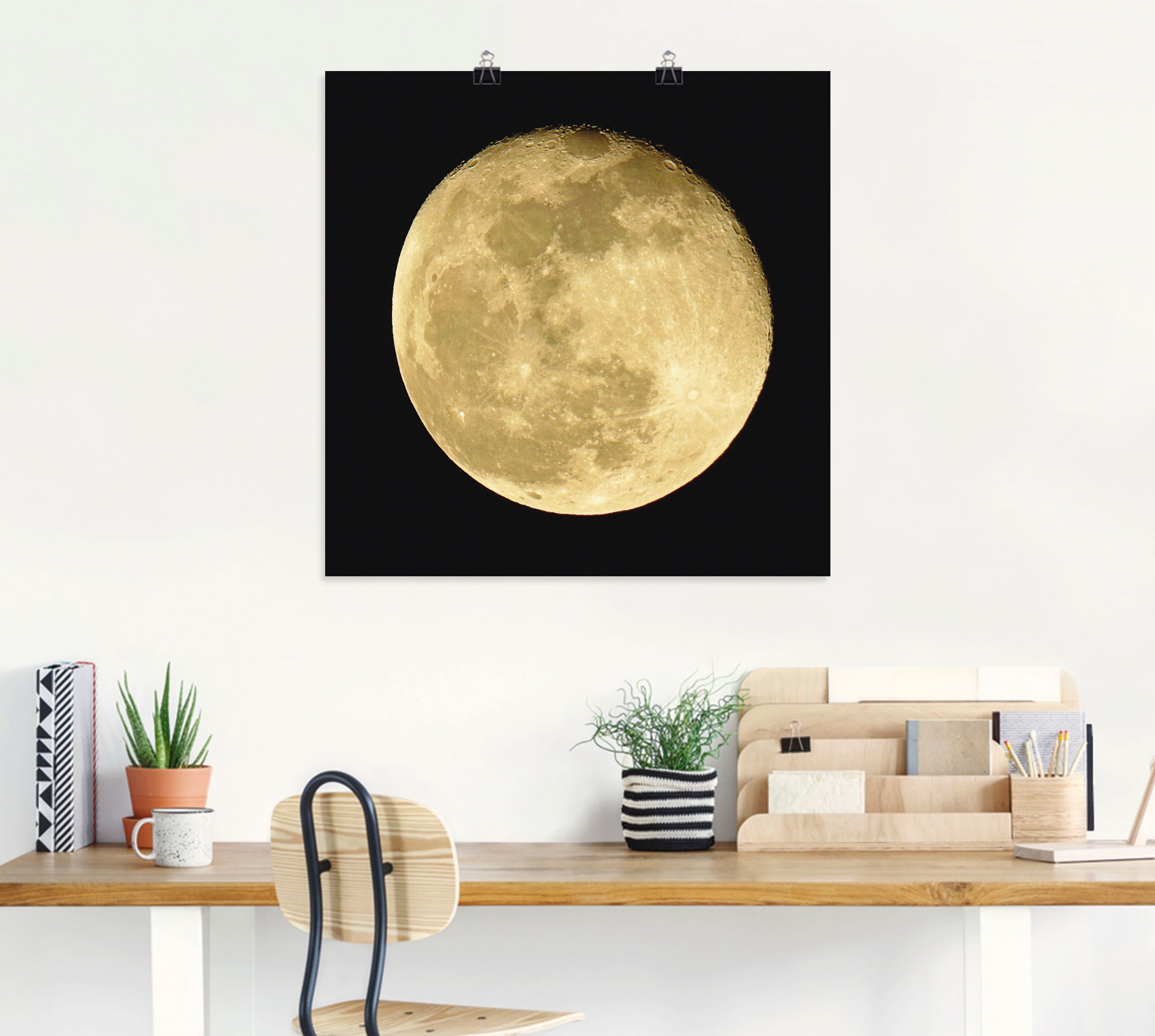 Artland Wandbild »Mond«, Weltraum, (1 St.), als Leinwandbild, Poster, Wandaufkleber in verschied. Größen