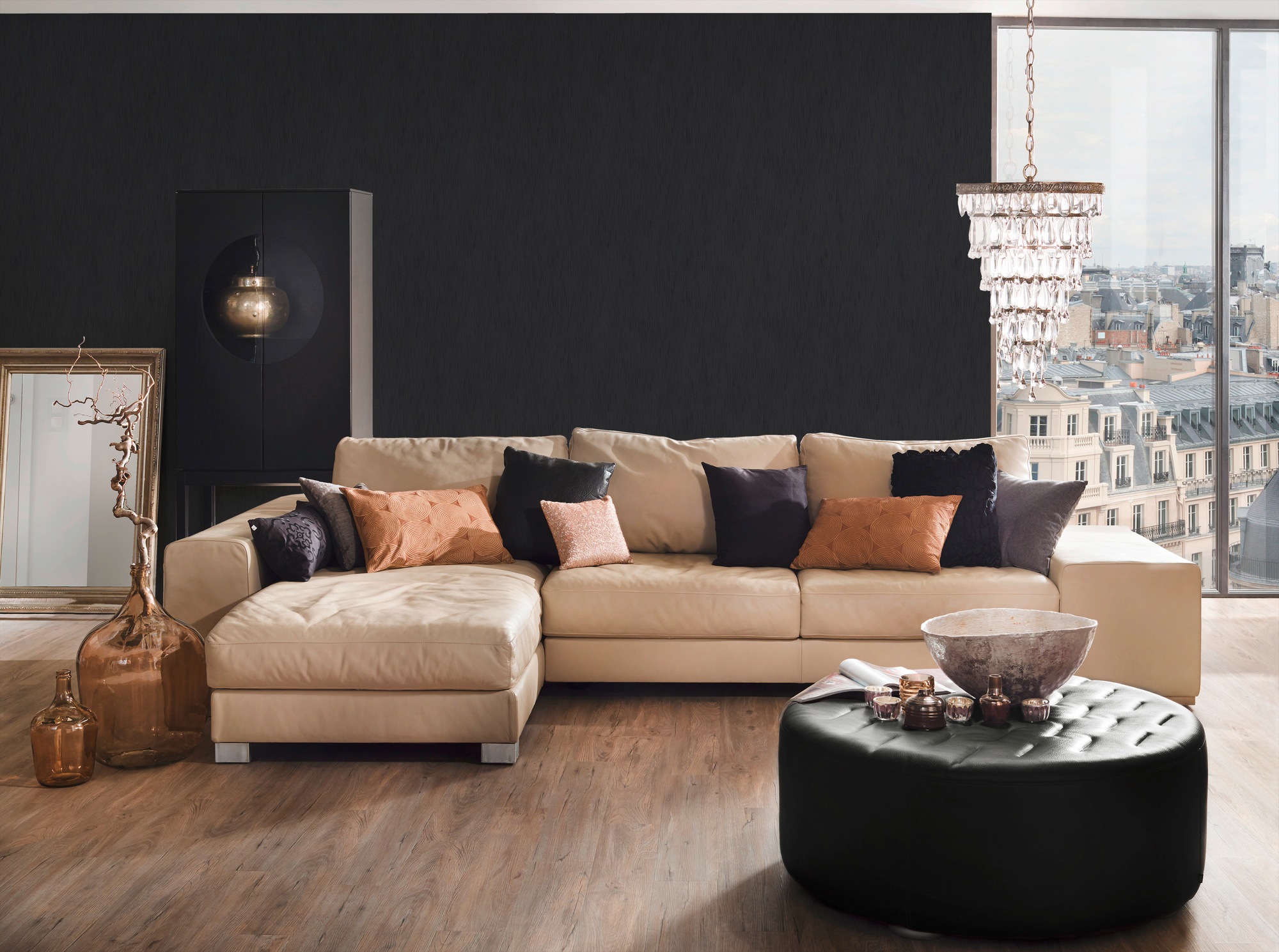 Architects Paper Textiltapete »Metallic Silk«, einfarbig-matt, Uni Tapete Textil