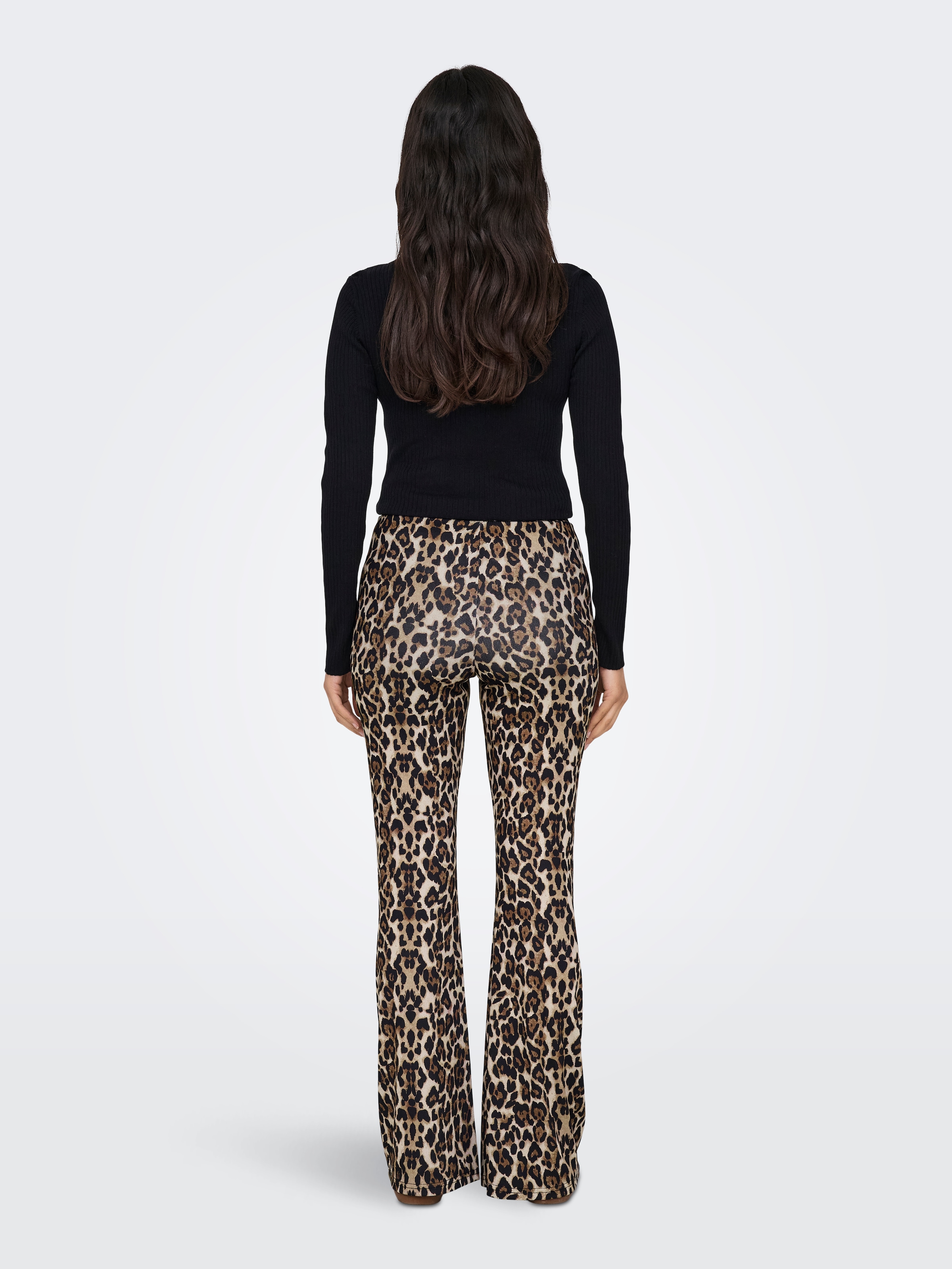 ONLY Highwaist Leggings »ONLANNA RIB FLARED AOP LEGGING CS JRS«