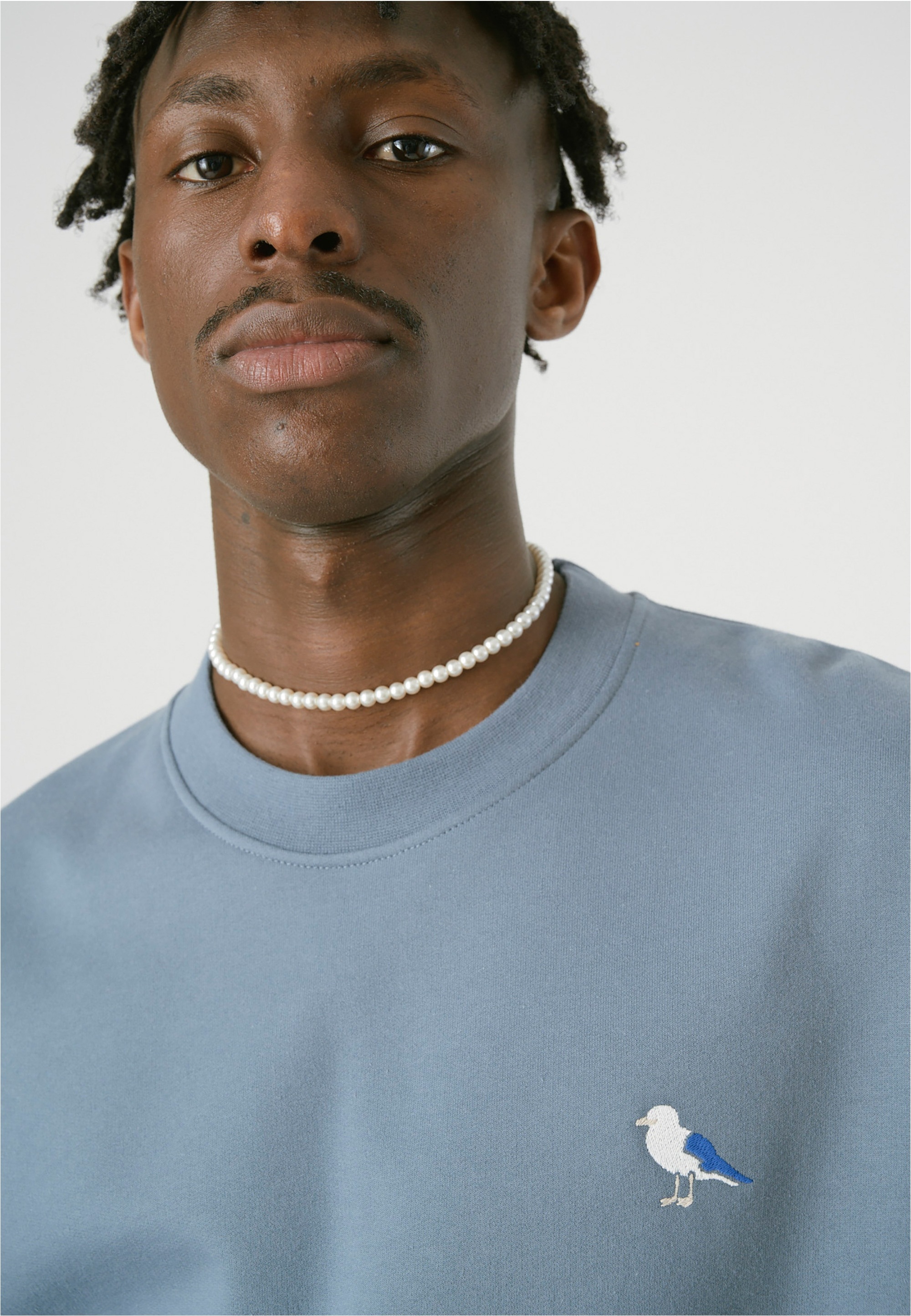 Cleptomanicx Sweatshirt »Embro Gull«, mit kleiner Möwen-Stickerei
