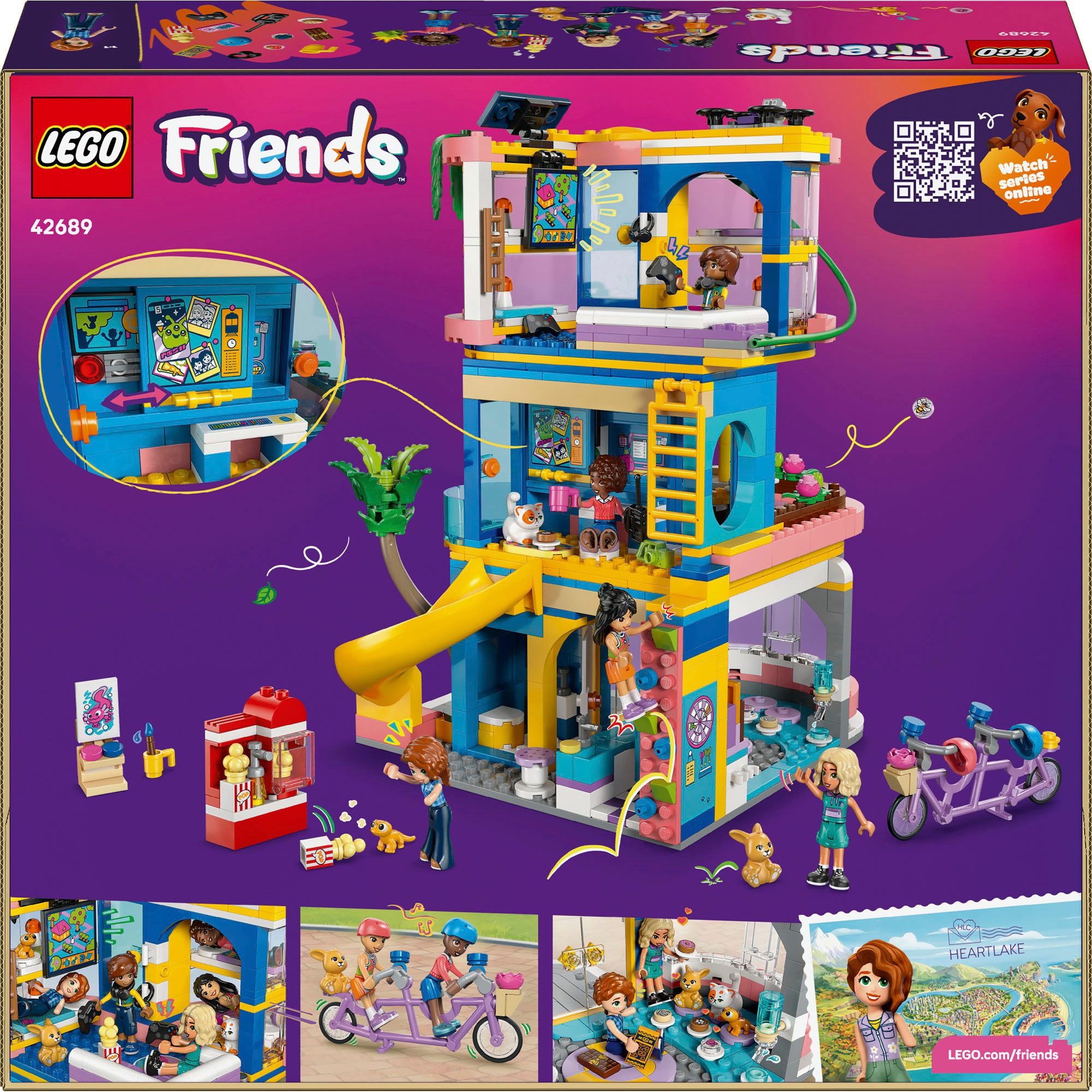 LEGO® Konstruktionsspielsteine »Heartlake City Clubhaus der Freunde (42689), LEGO Friends« Made in Europe