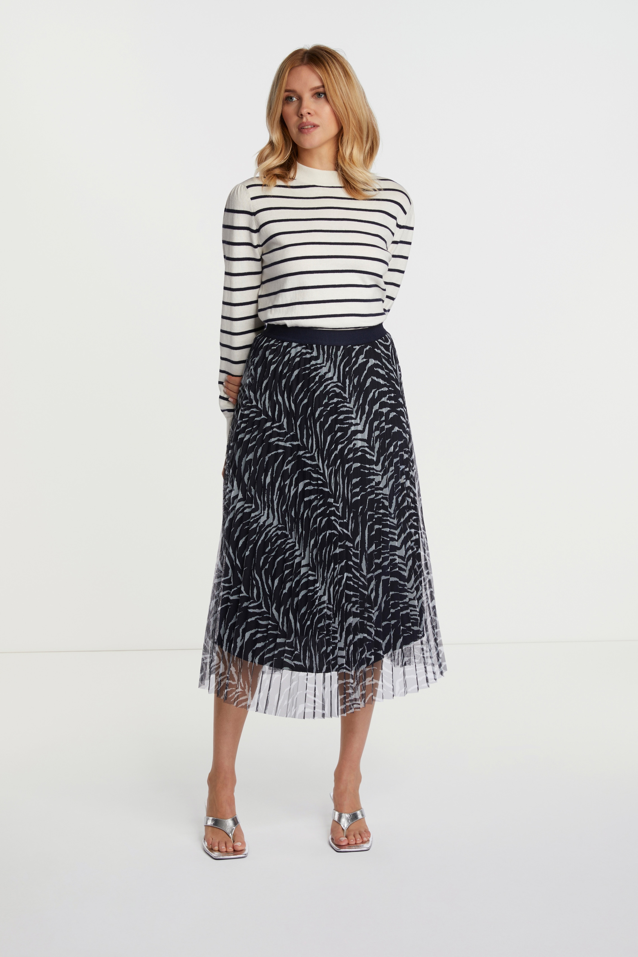 RICHROYAL Strickpullover, mit Mock Neck