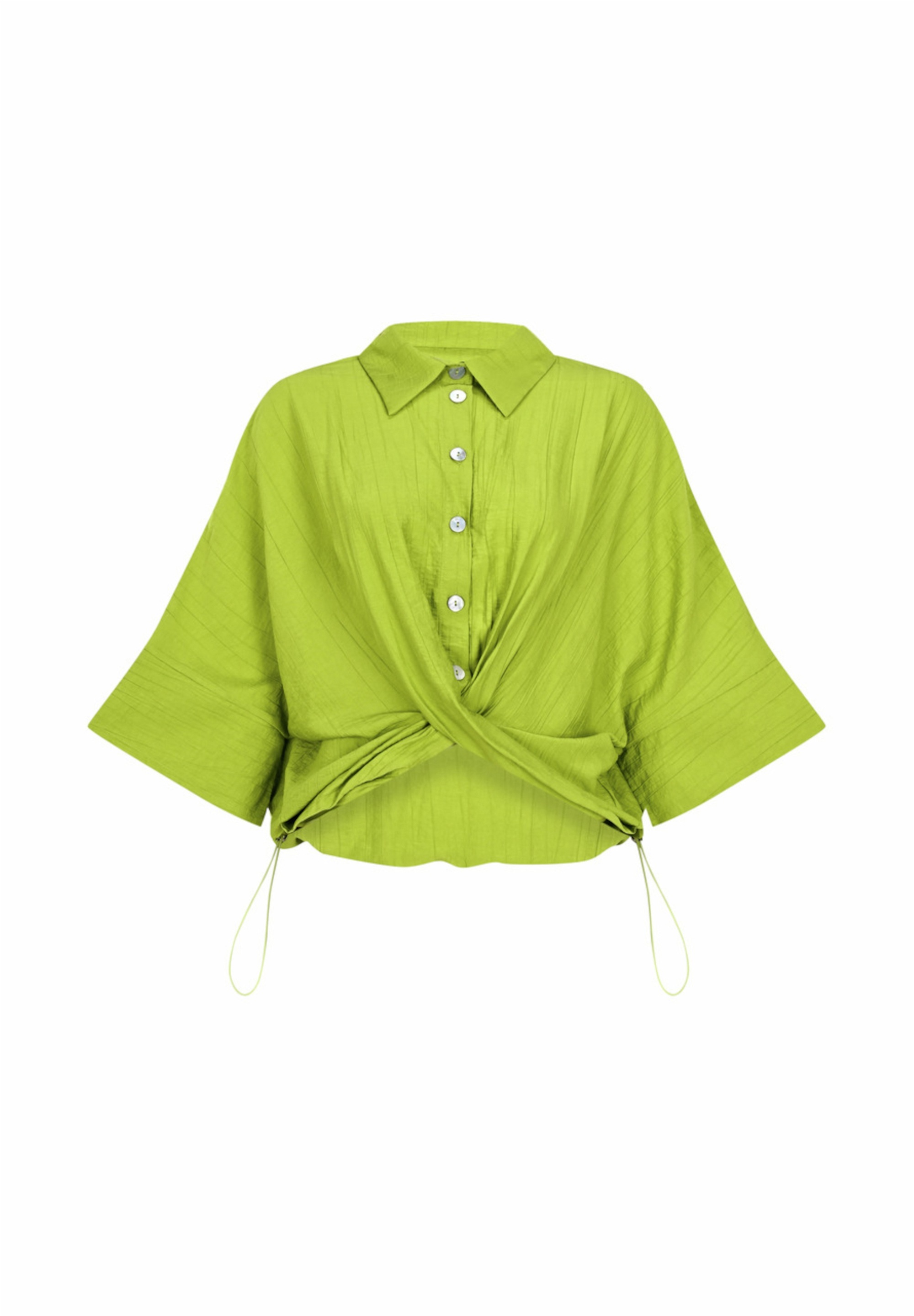 freshlions Klassische Bluse »Maya«, mit kurzem Schnitt