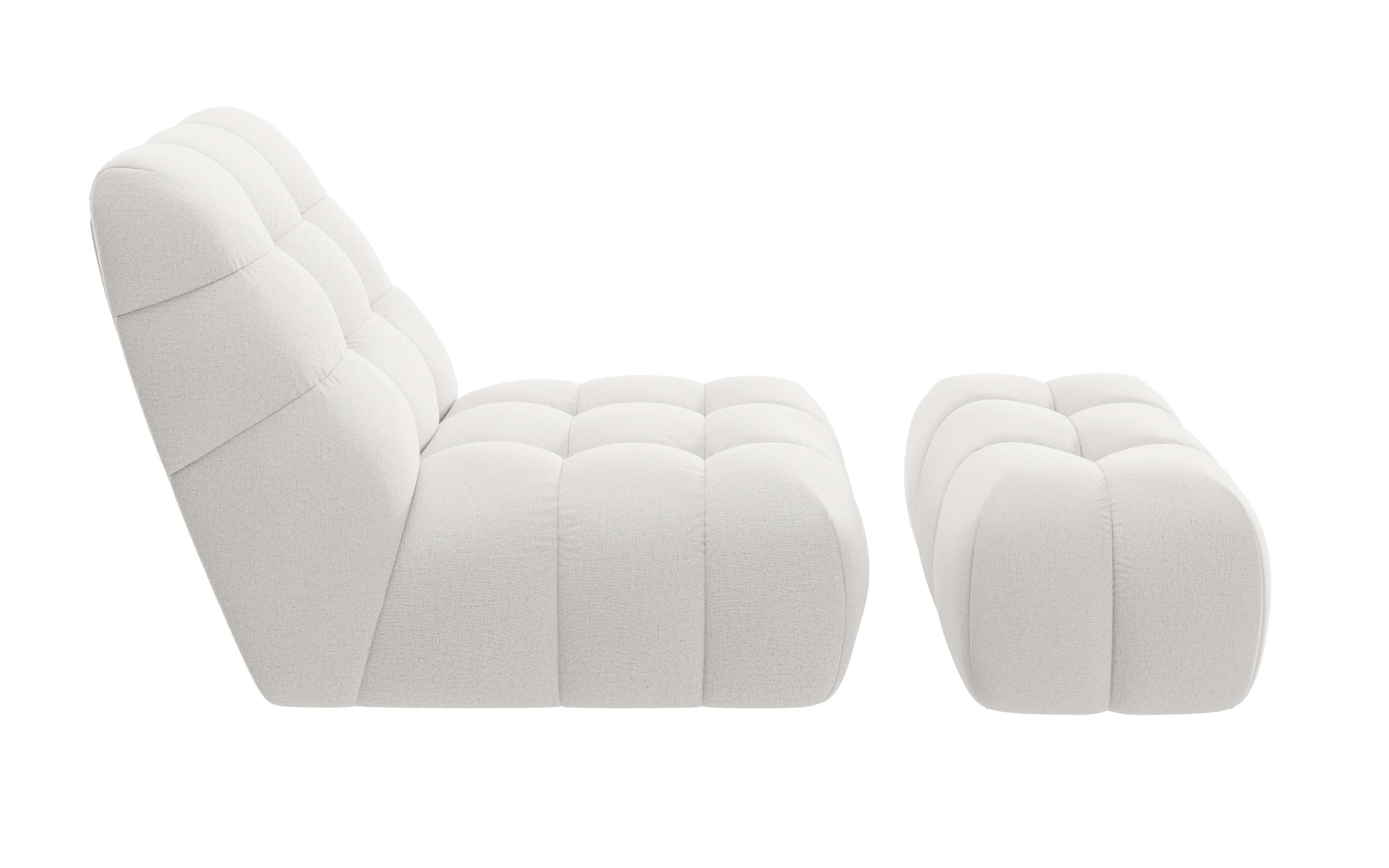 Guido Maria Kretschmer Home&Living XXL-Sessel »AURELIAN Loveseat XXL mit Hocker im Set, Lese-Sessel, Relaxsessel,«, mit Wellenunterfederung, Struktur fein, Struktur grob, Velours