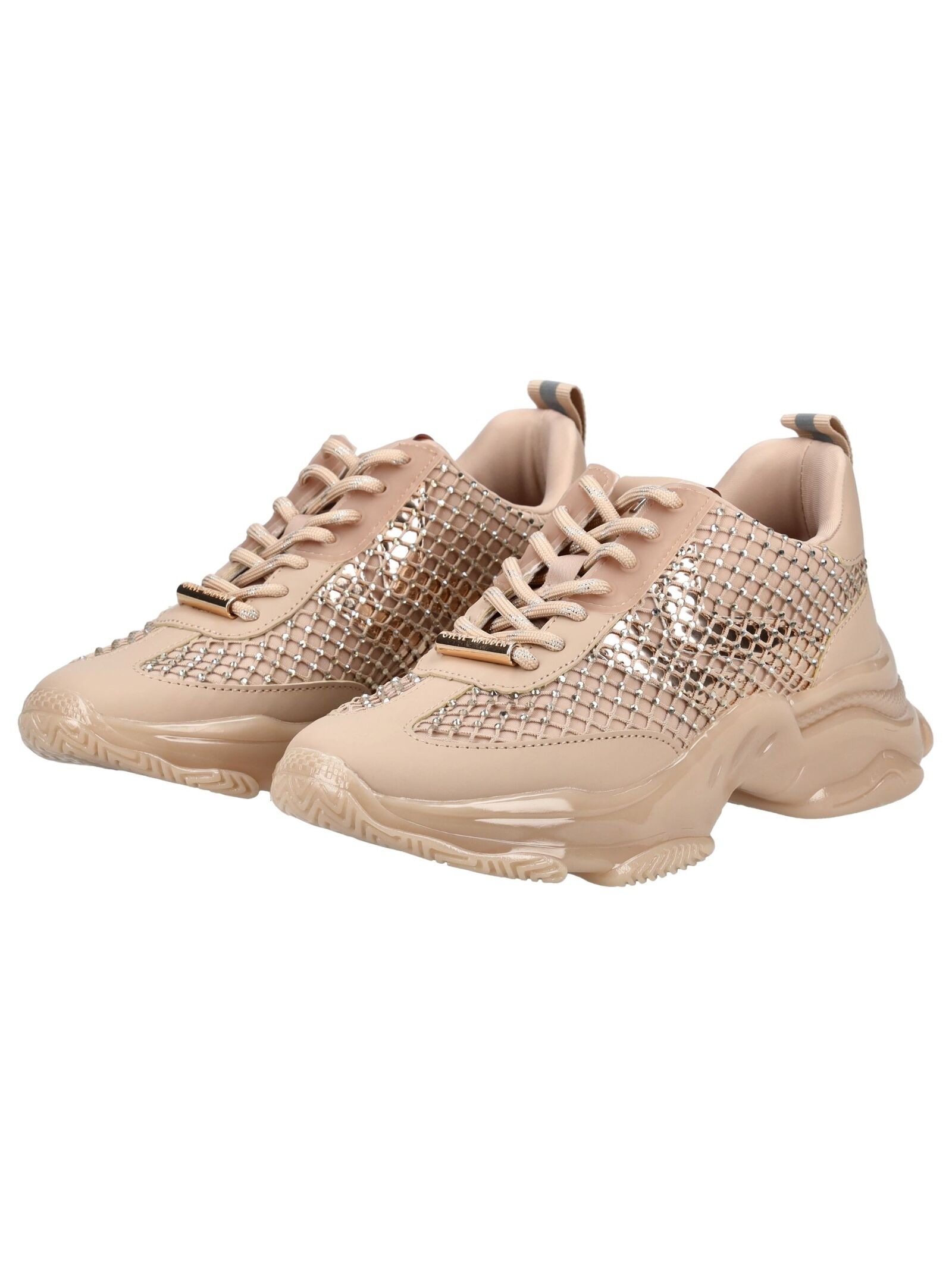 Steve Madden Damen Textil Sneaker Beige/Rosa 38 3