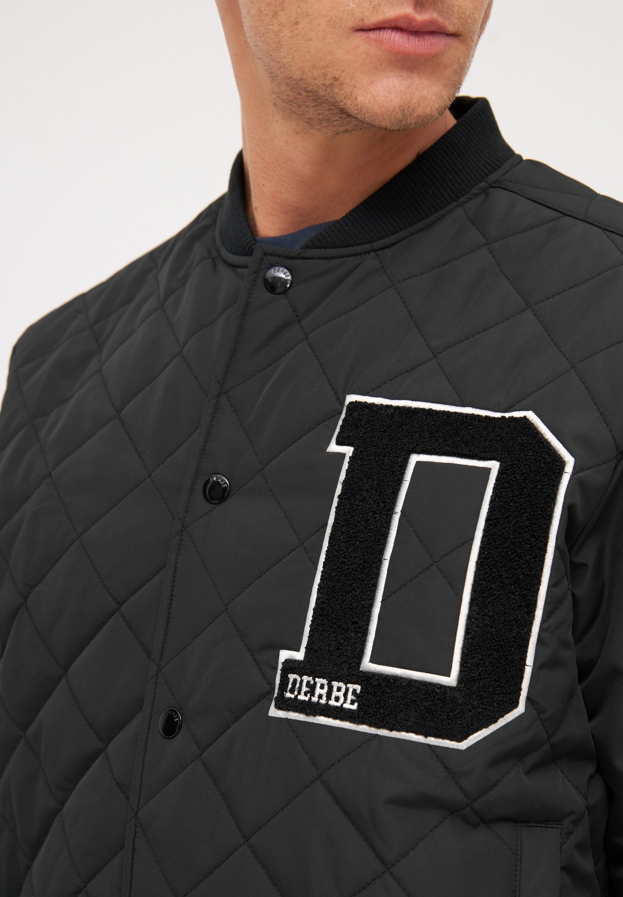 Derbe Collegejacke »Quiltby College«, ohne Kapuze, Unisex College Jacke aus nachhaltigen Materialien